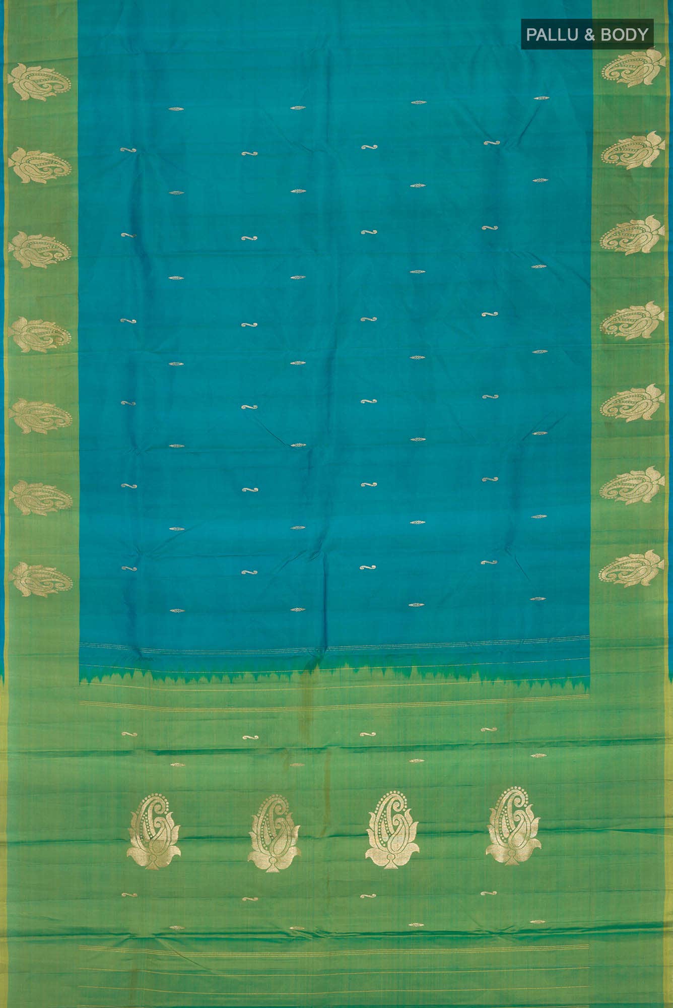 Blue Kanchipuram Silk Saree
