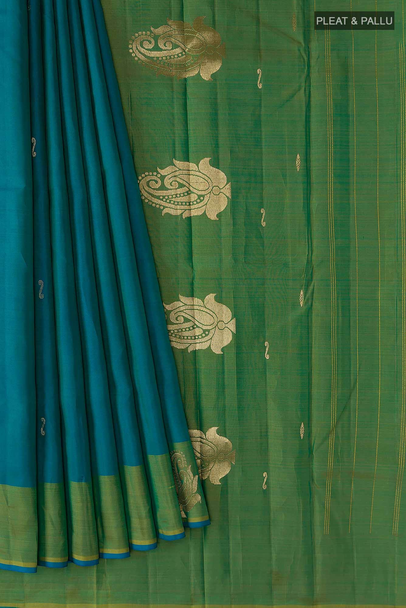 Blue Kanchipuram Silk Saree