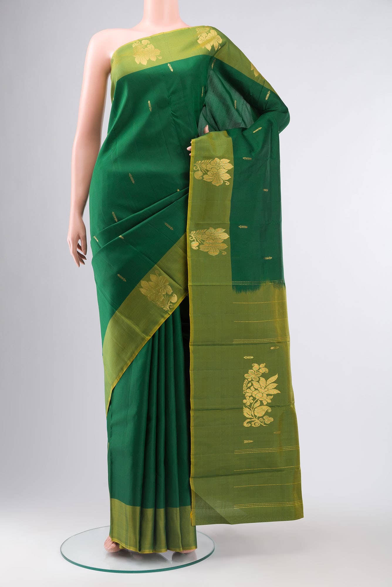 Green Kanchipuram Silk Saree