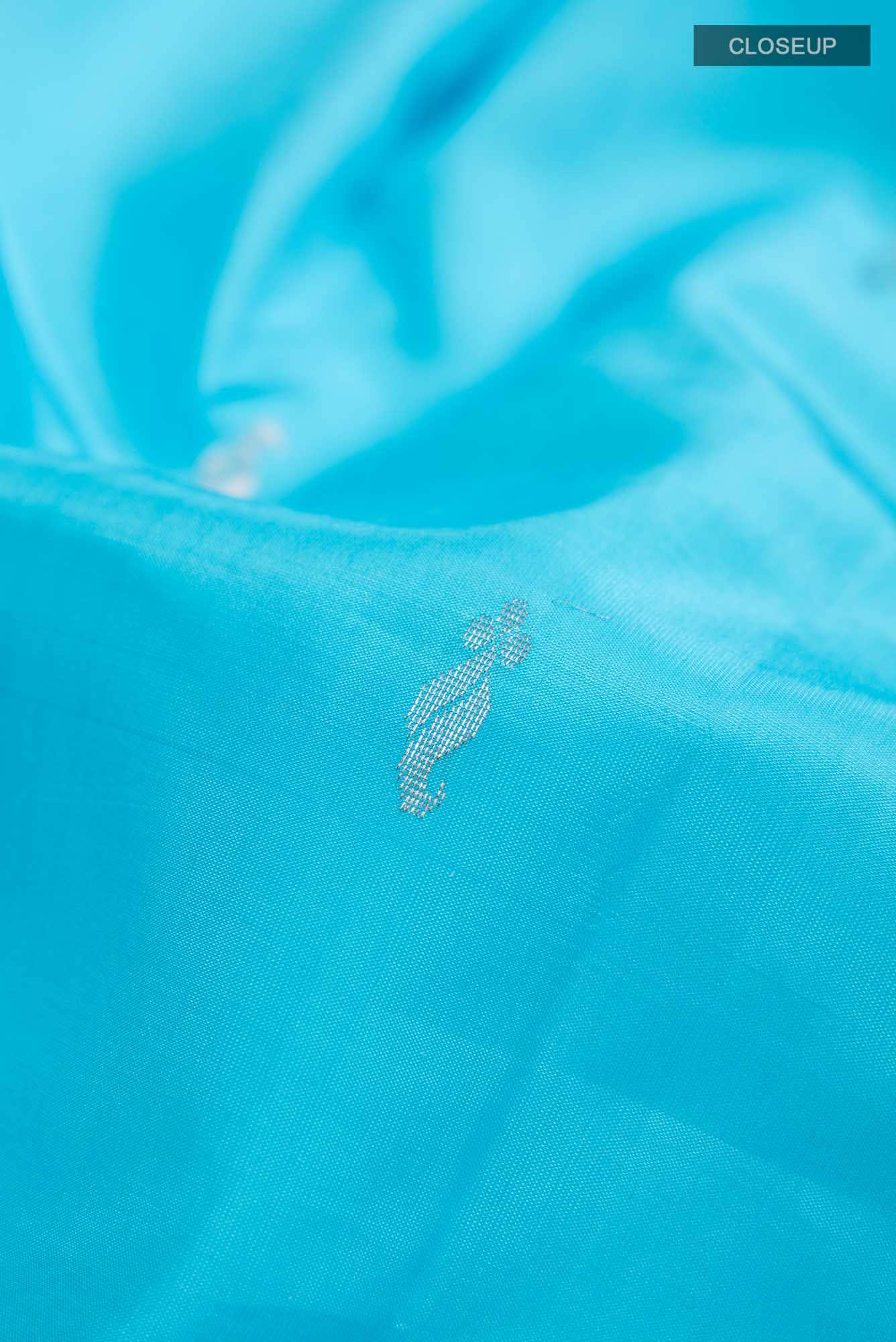Blue Kanchipuram Silk Saree