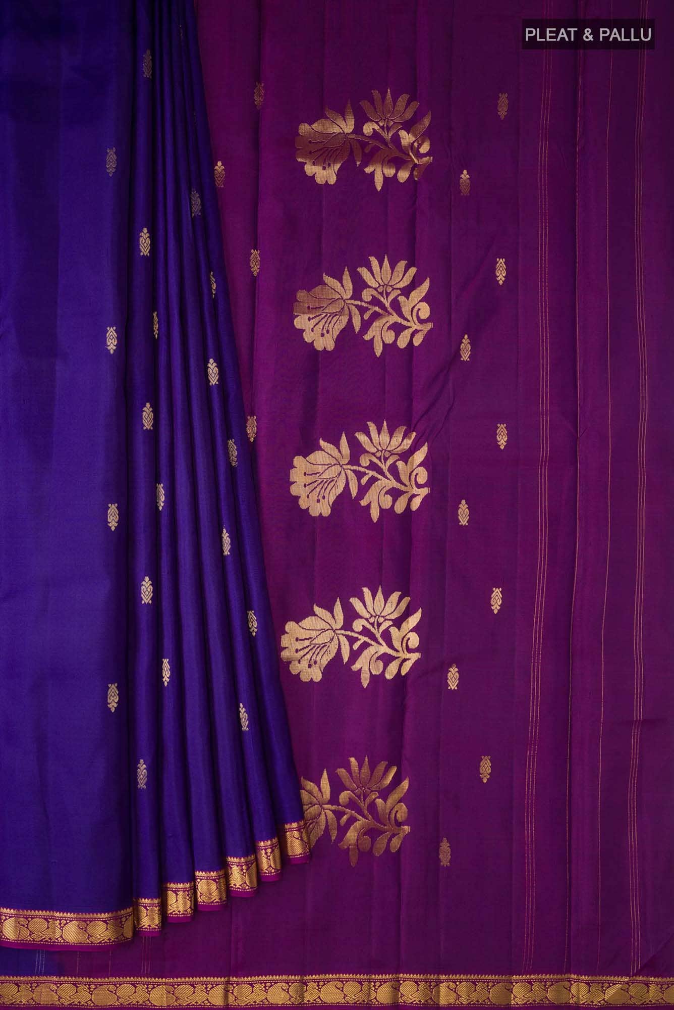 Blue Kanchipuram Silk Saree