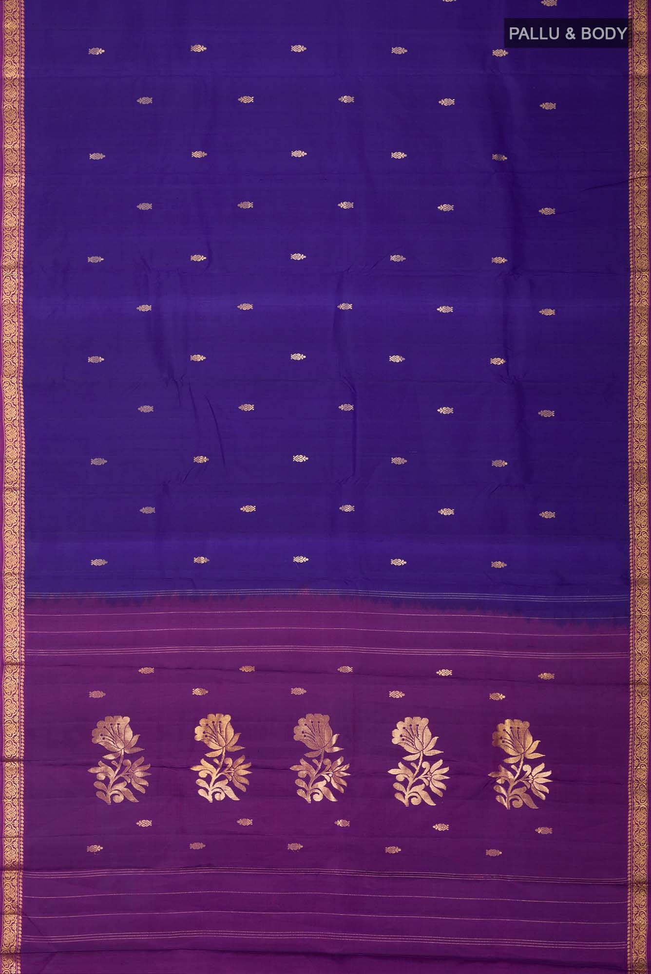 Blue Kanchipuram Silk Saree