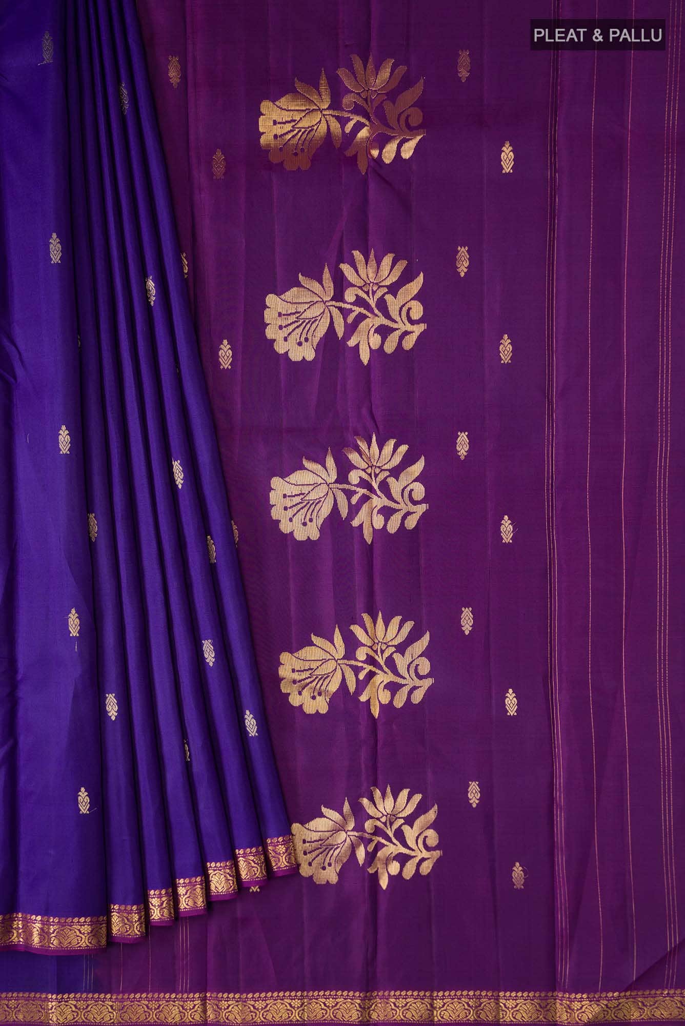 Blue Kanchipuram Silk Saree