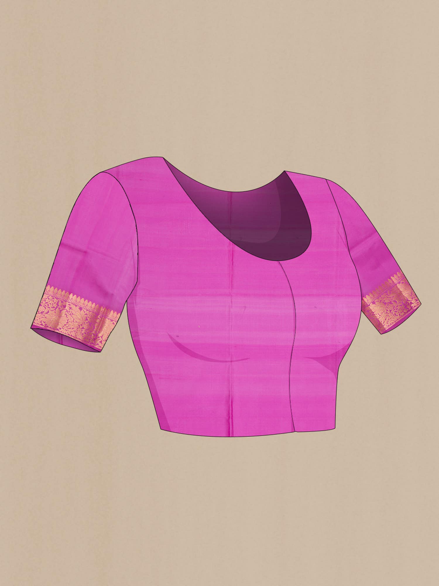 Pink Banarasi Raw Silk Saree