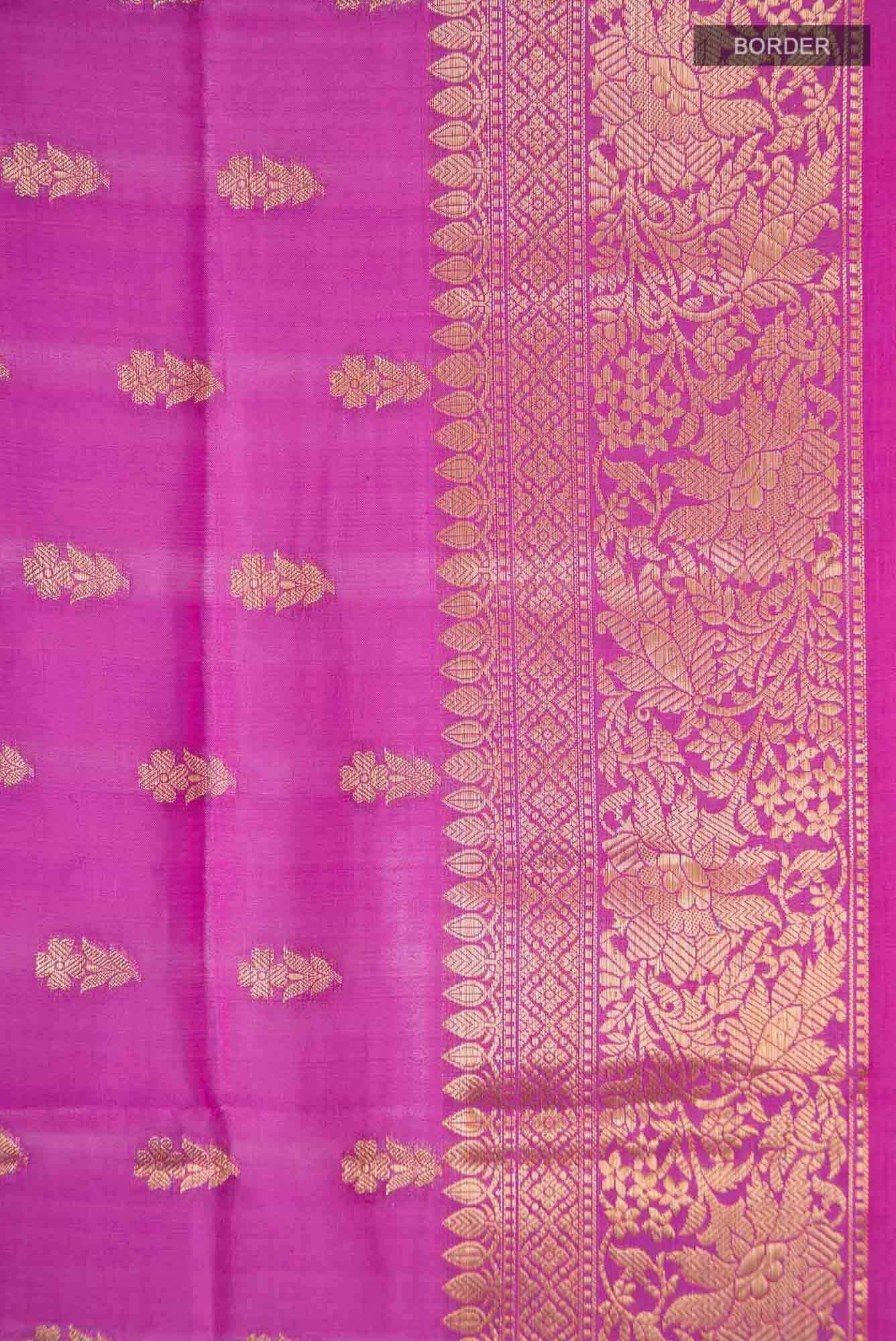 Pink Banarasi Raw Silk Saree