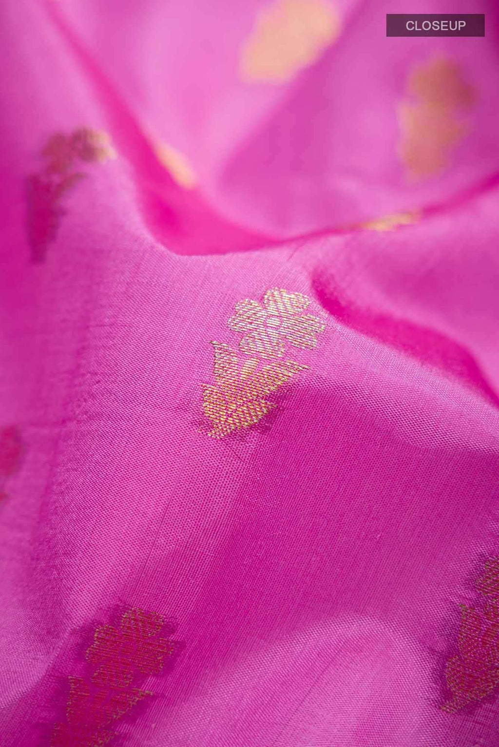 Pink Banarasi Raw Silk Saree