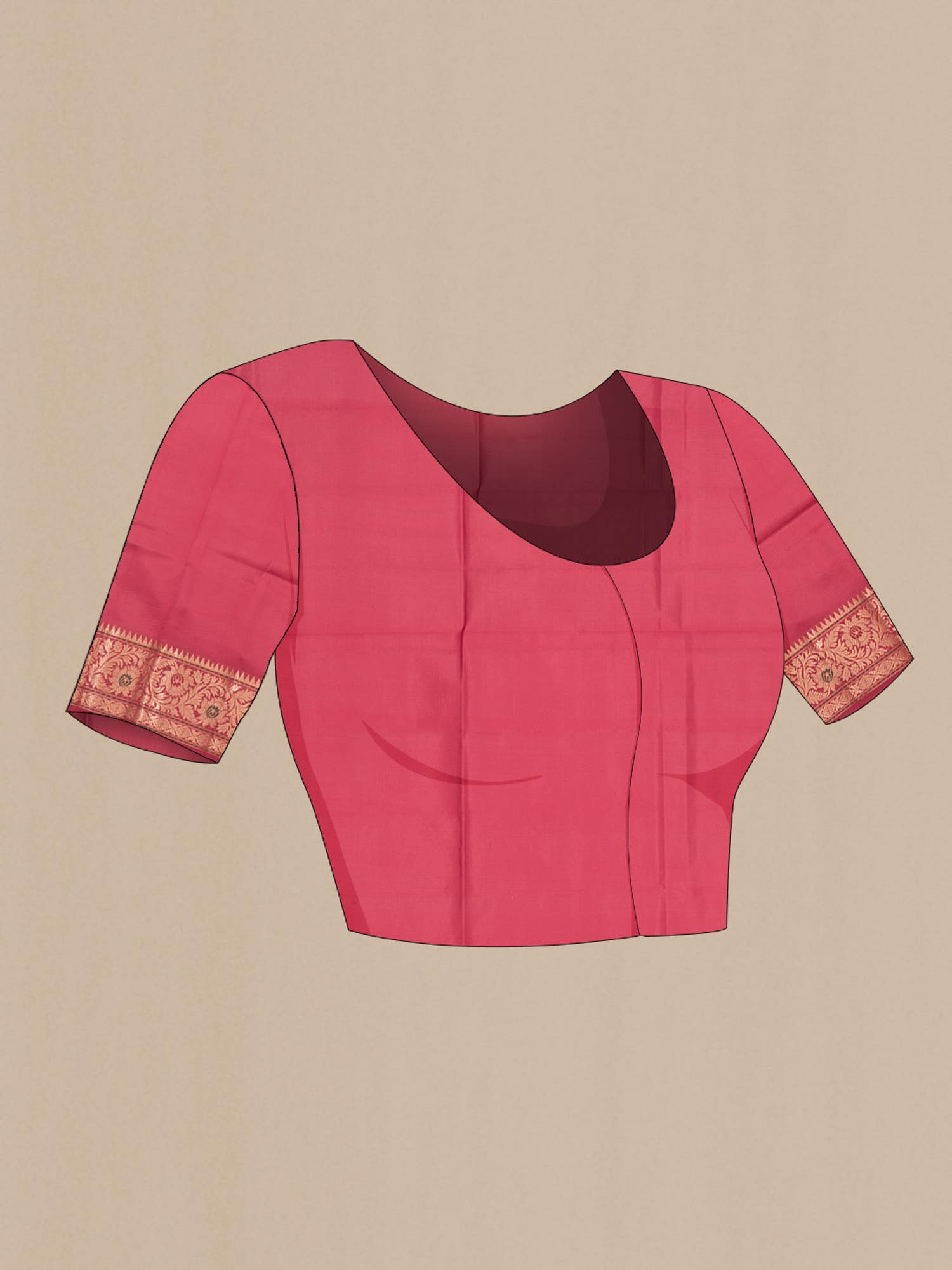 Red Banarasi Raw Silk Saree
