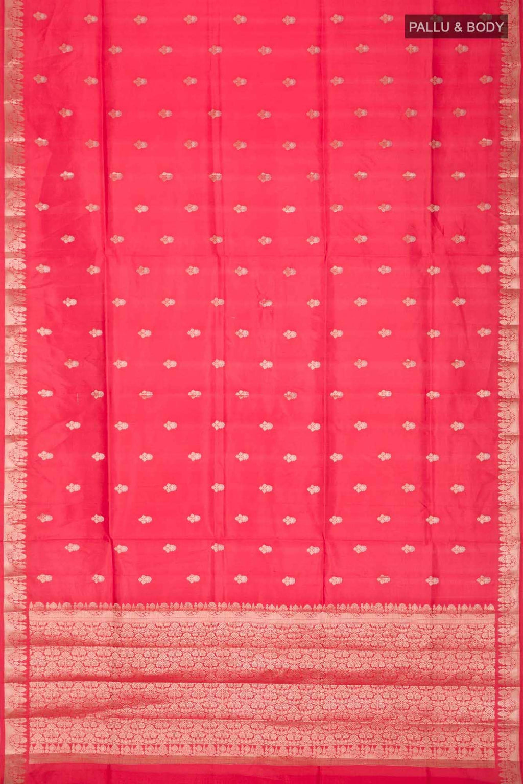 Red Banarasi Raw Silk Saree