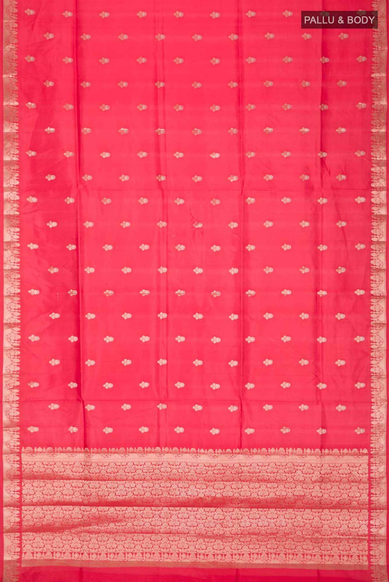 Red Banarasi Raw Silk Saree