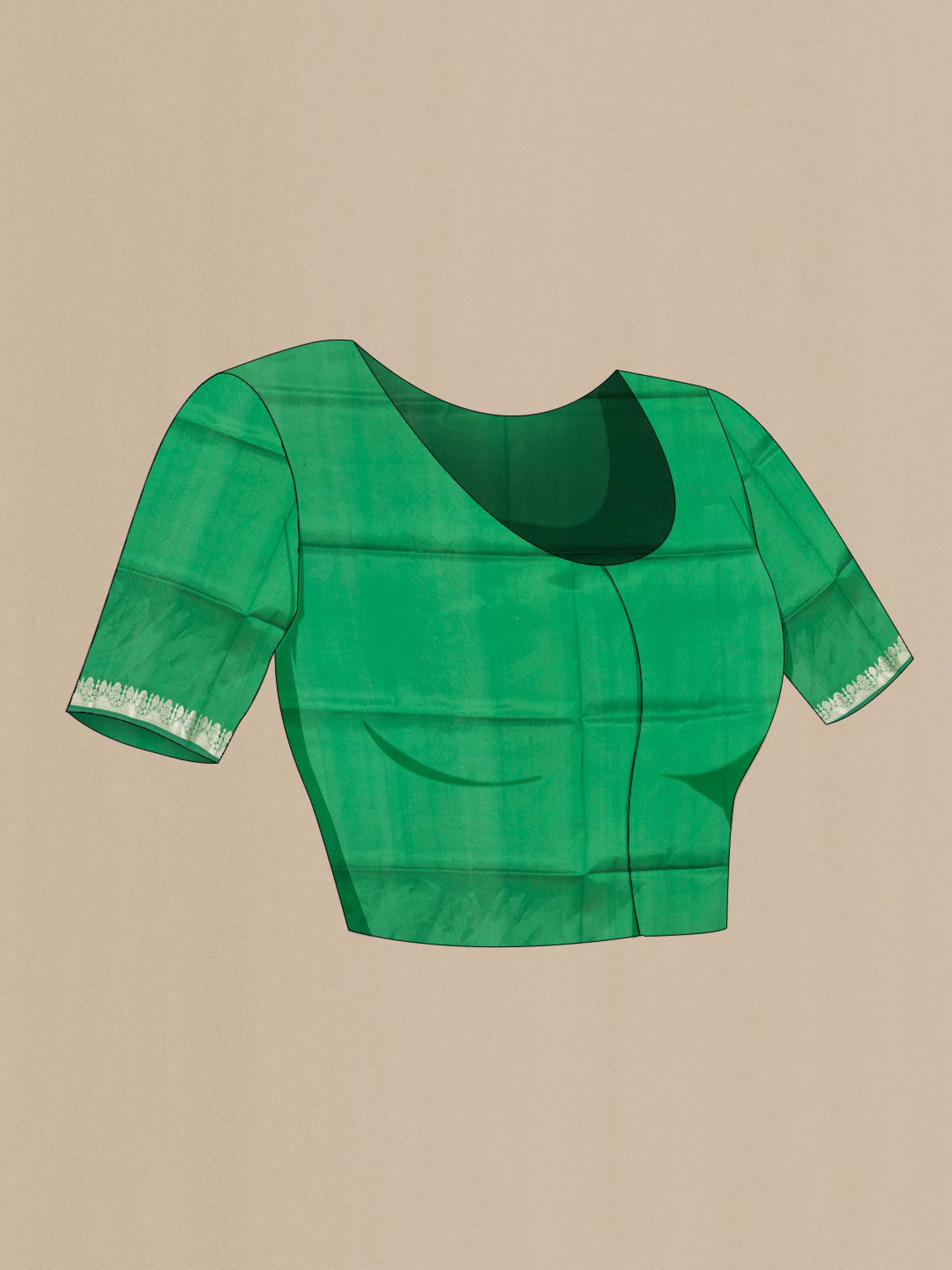 Green Banarasi Raw Silk Saree