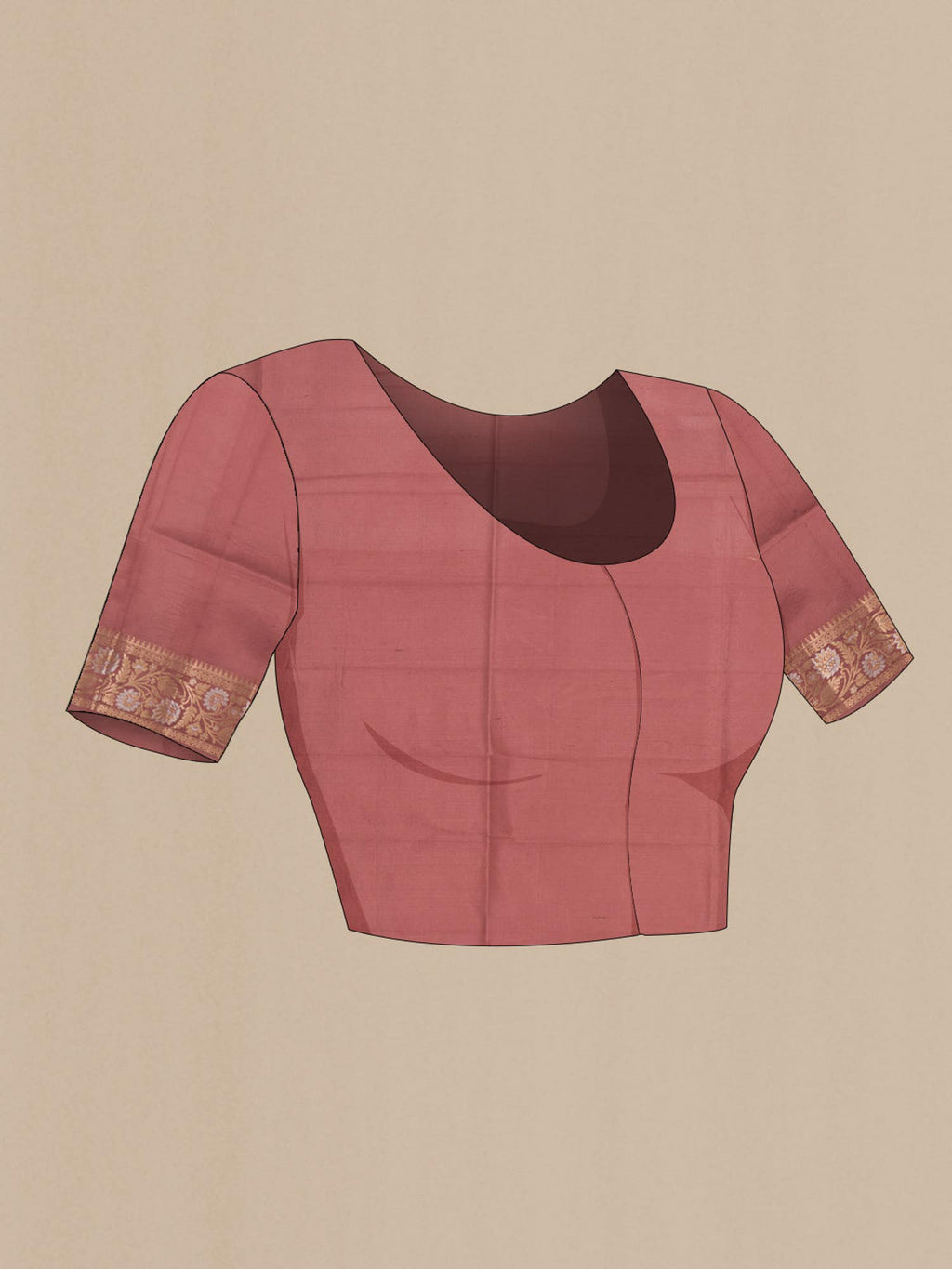 Mauve Banarasi Raw Silk Saree