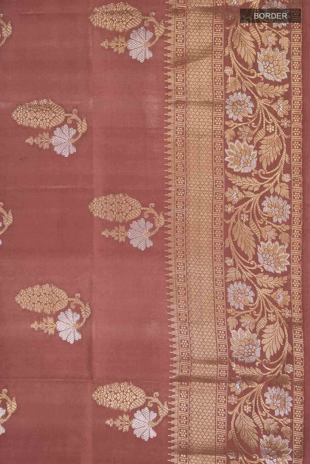 Mauve Banarasi Raw Silk Saree