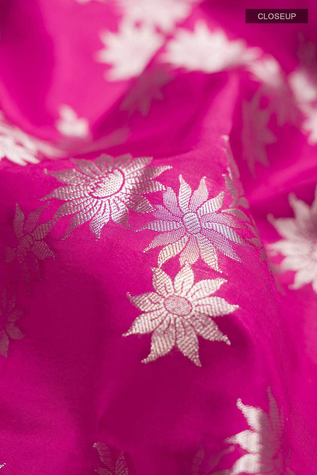 Pink Banarasi Raw Silk Saree