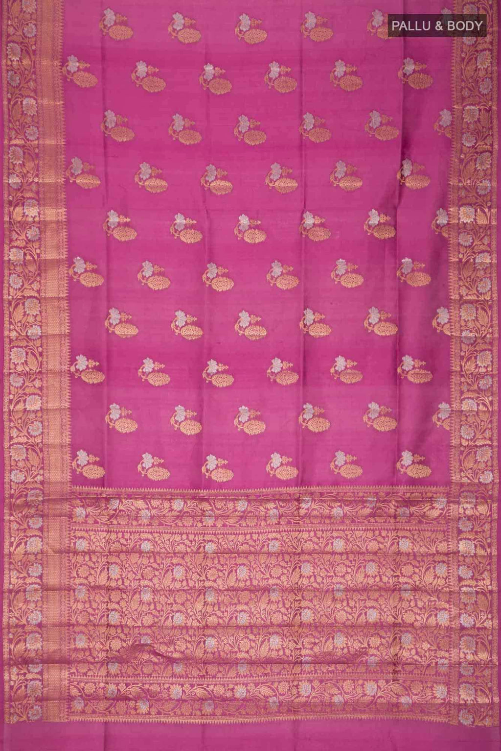 Pink Banarasi Raw Silk Saree