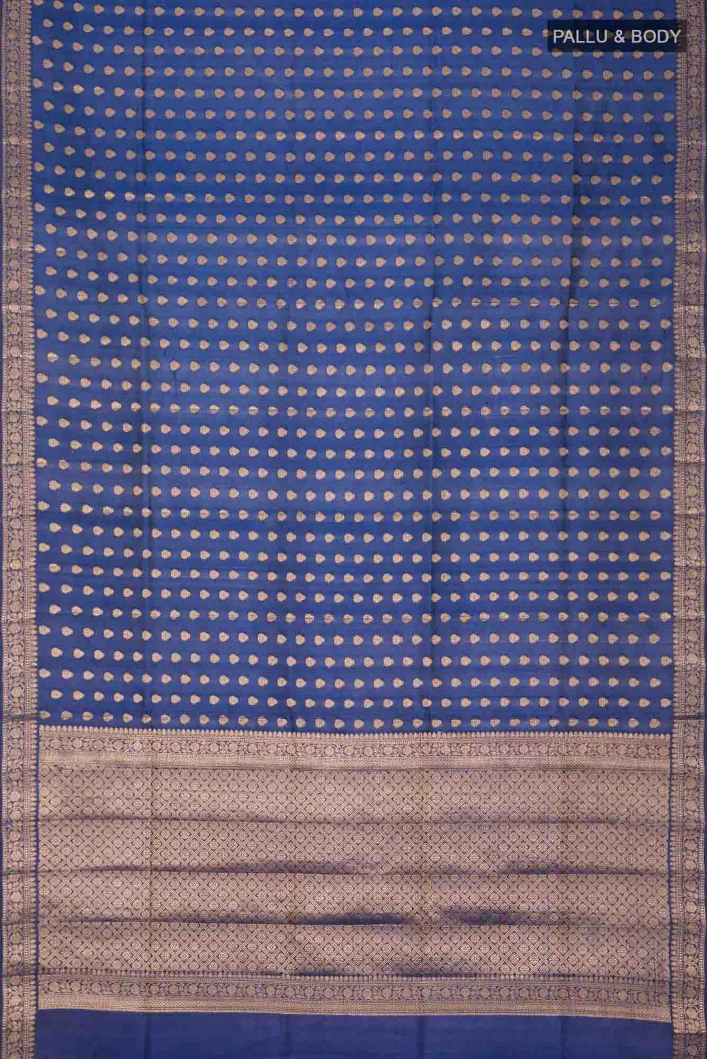 Blue Banarasi Raw Silk Saree