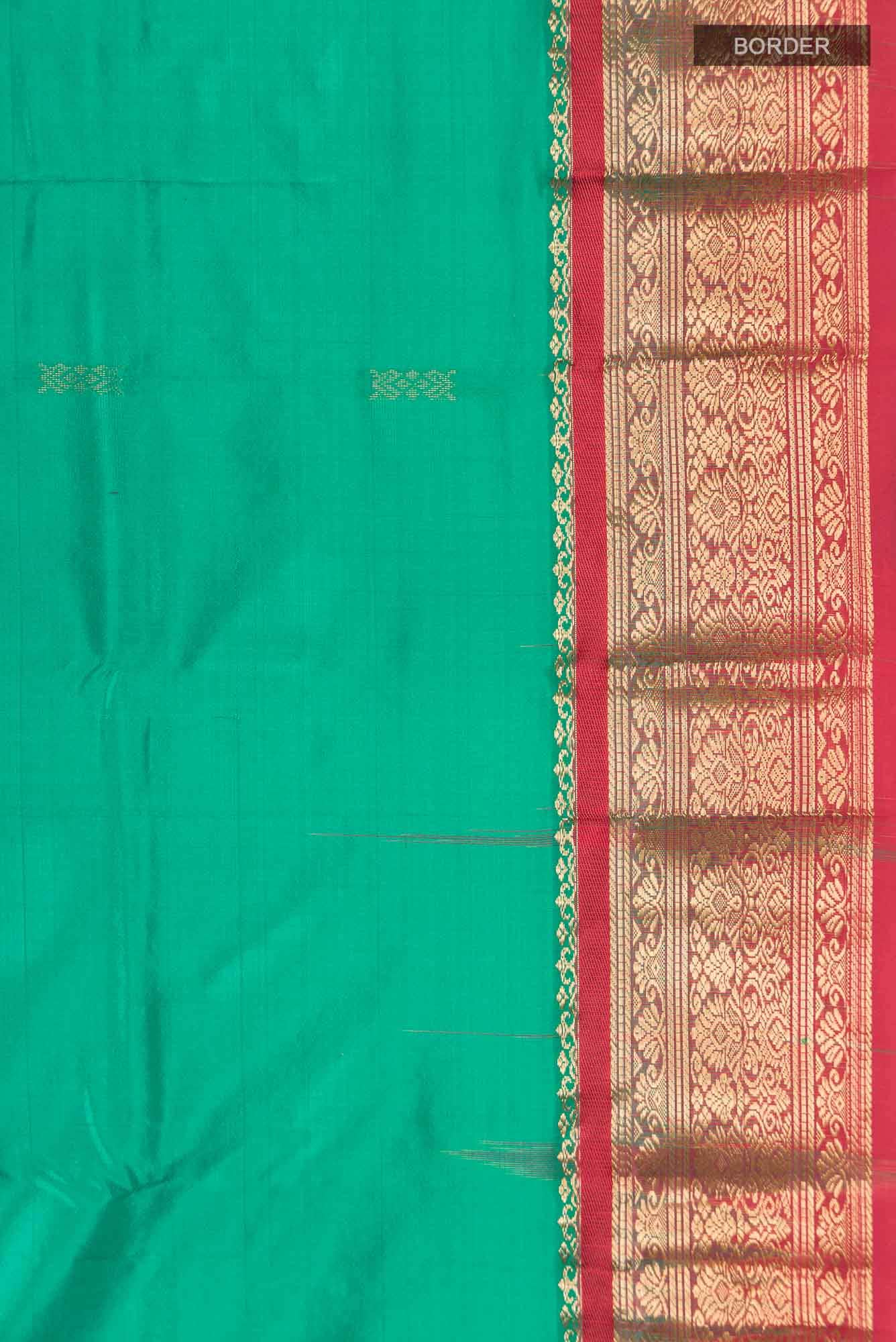 Green Bangalore Silk Saree