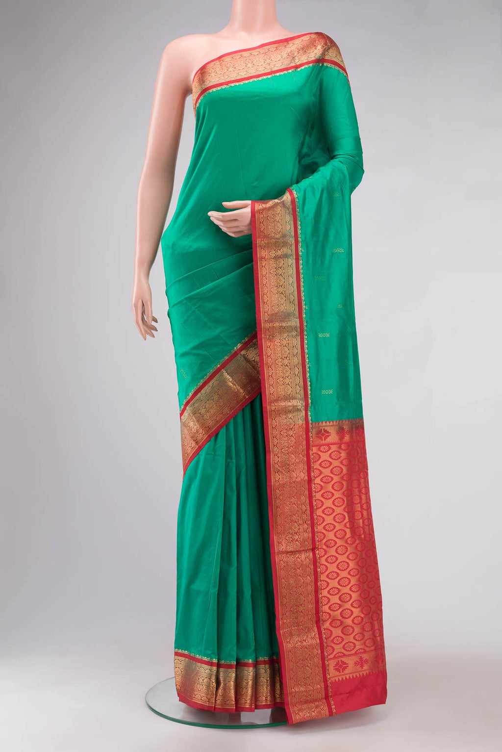 Green Bangalore Silk Saree