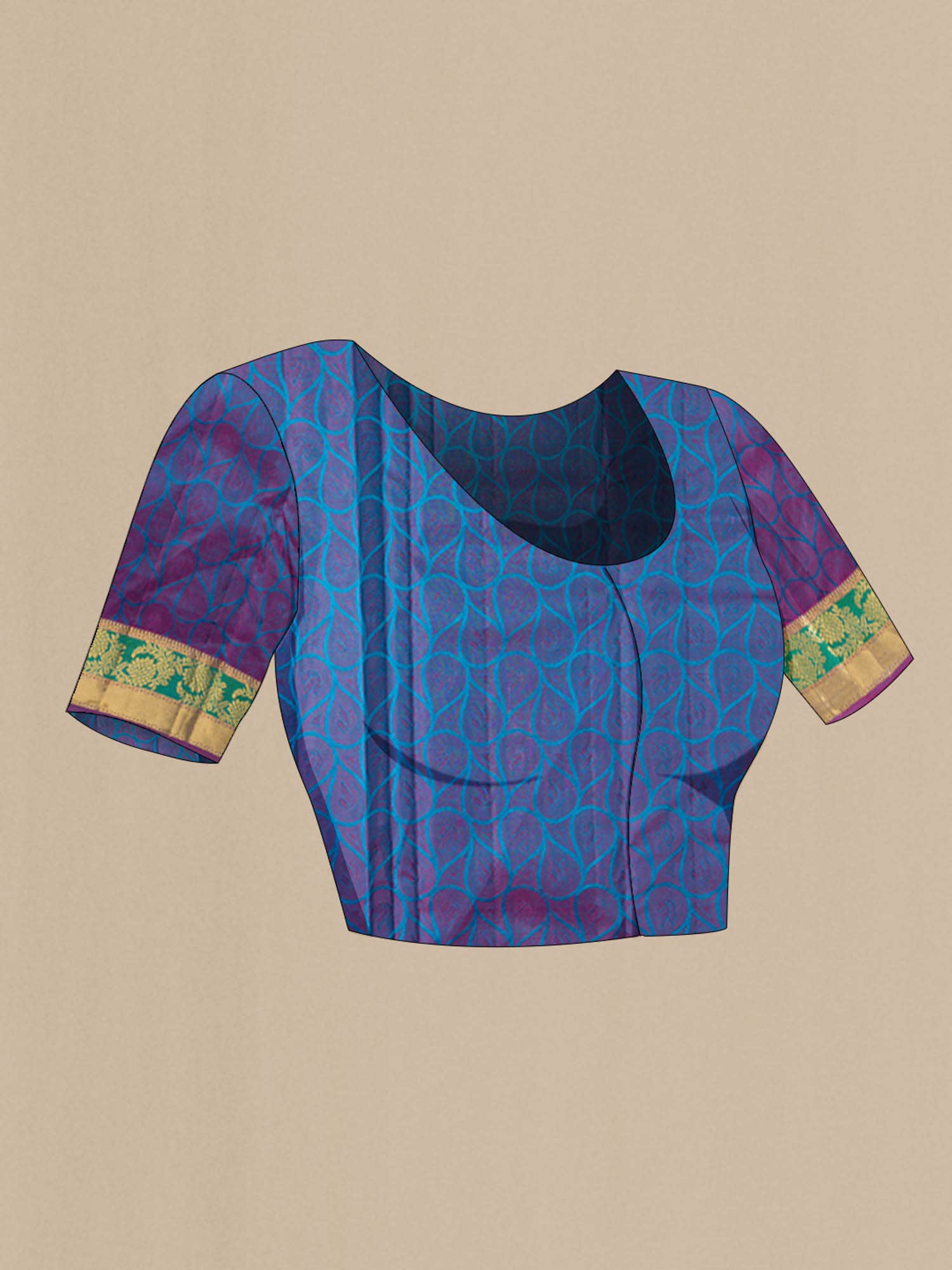 Blue Kanchipuram Silk Saree