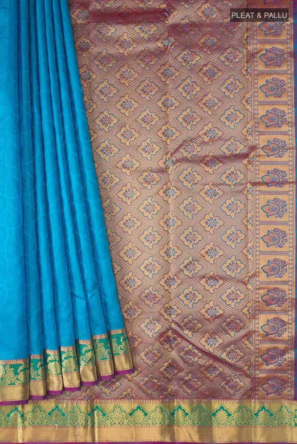 Blue Kanchipuram Silk Saree