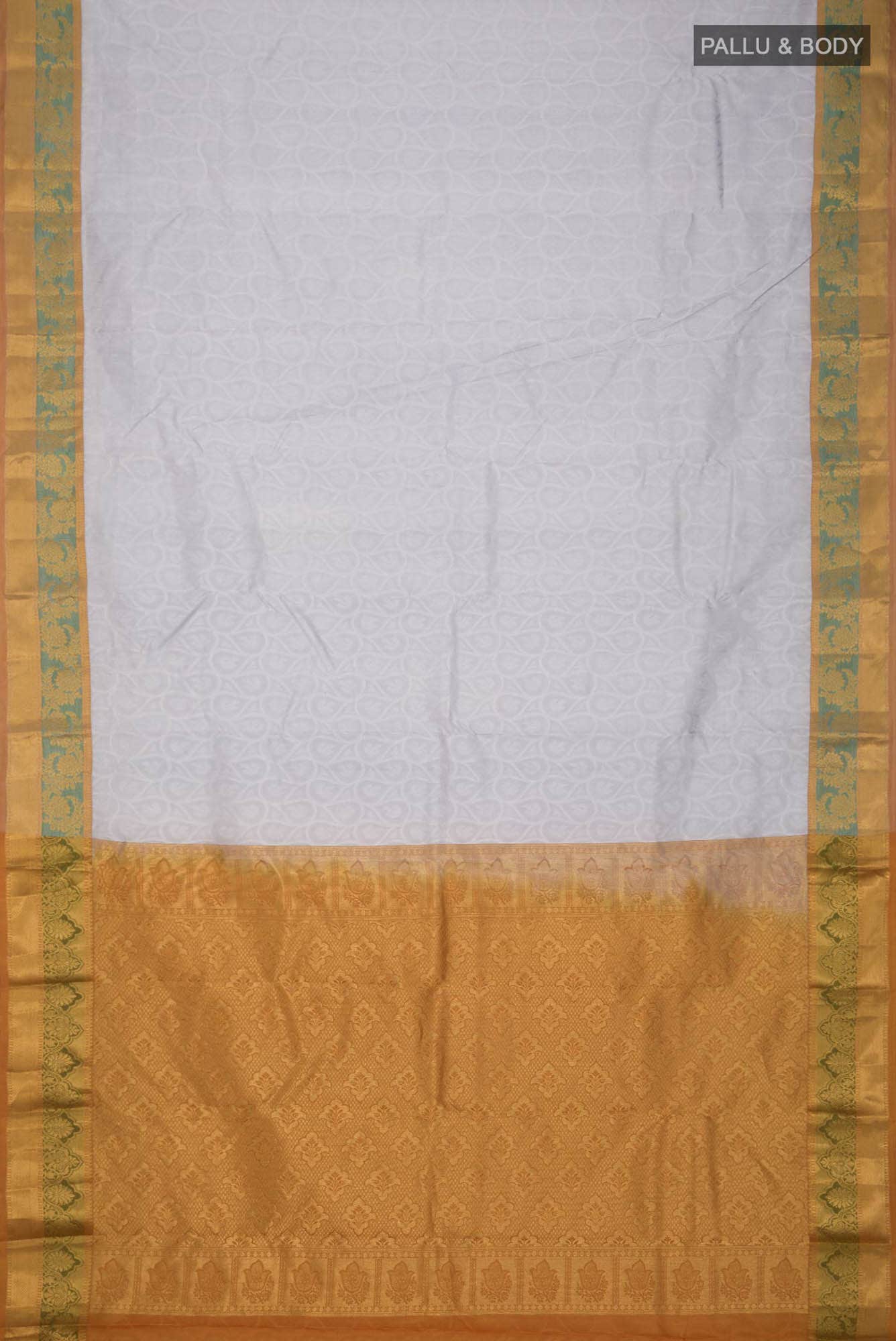 Grey Kanchipuram Silk Saree