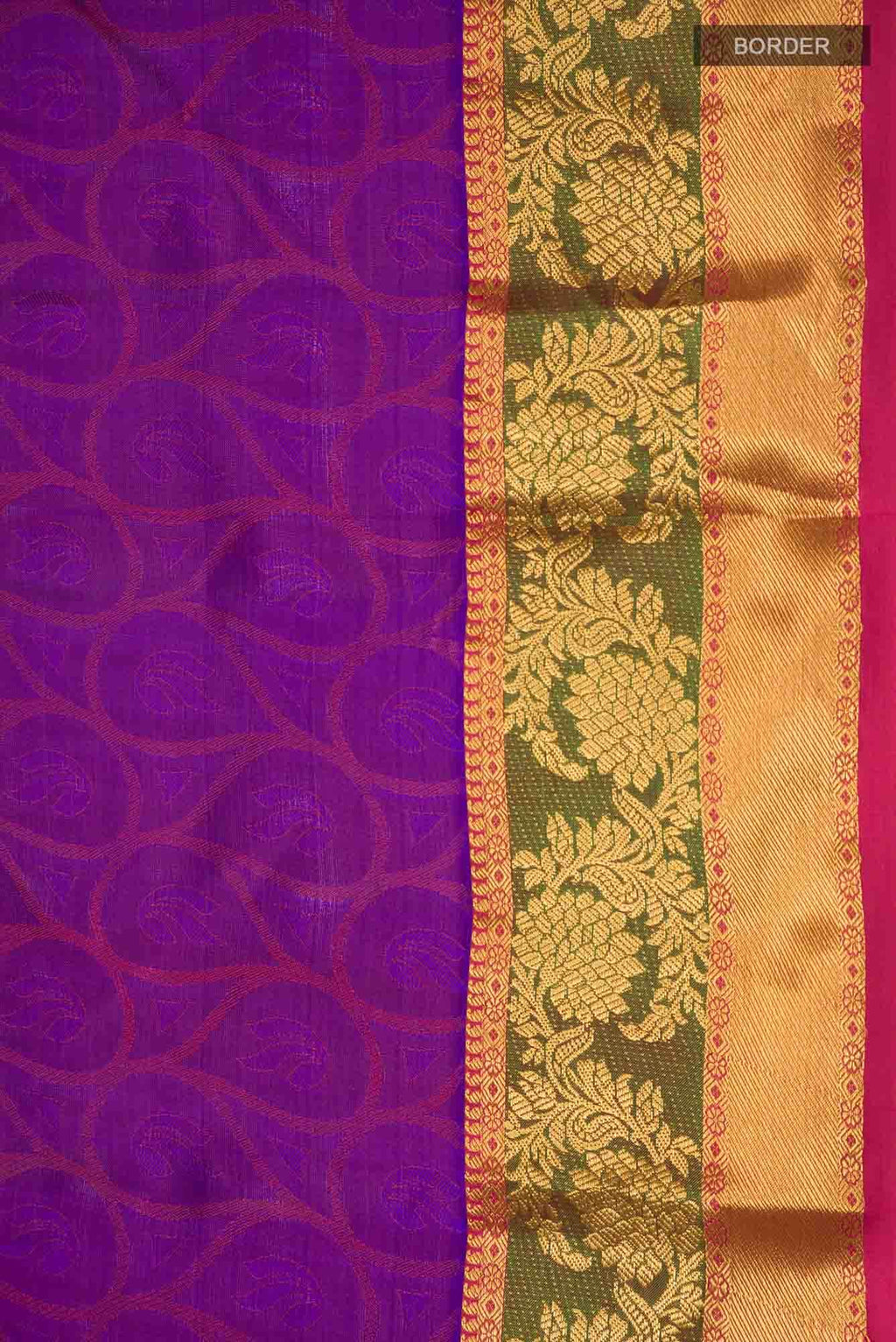 Purple Kanchipuram Silk Saree