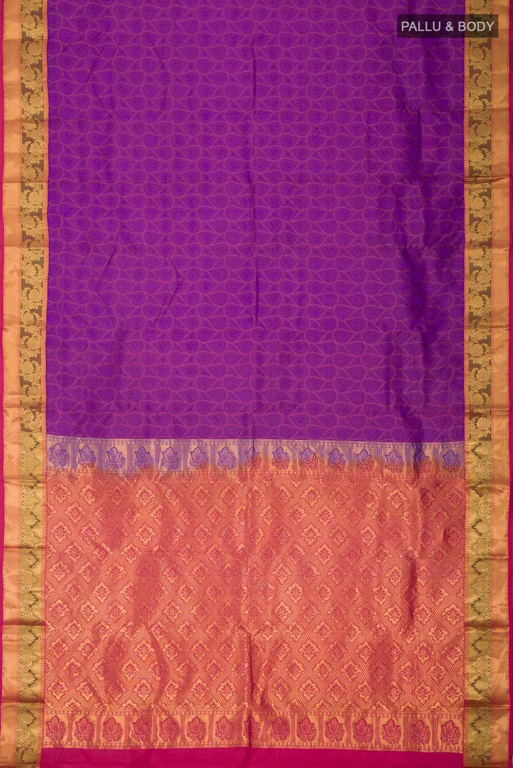 Purple Kanchipuram Silk Saree