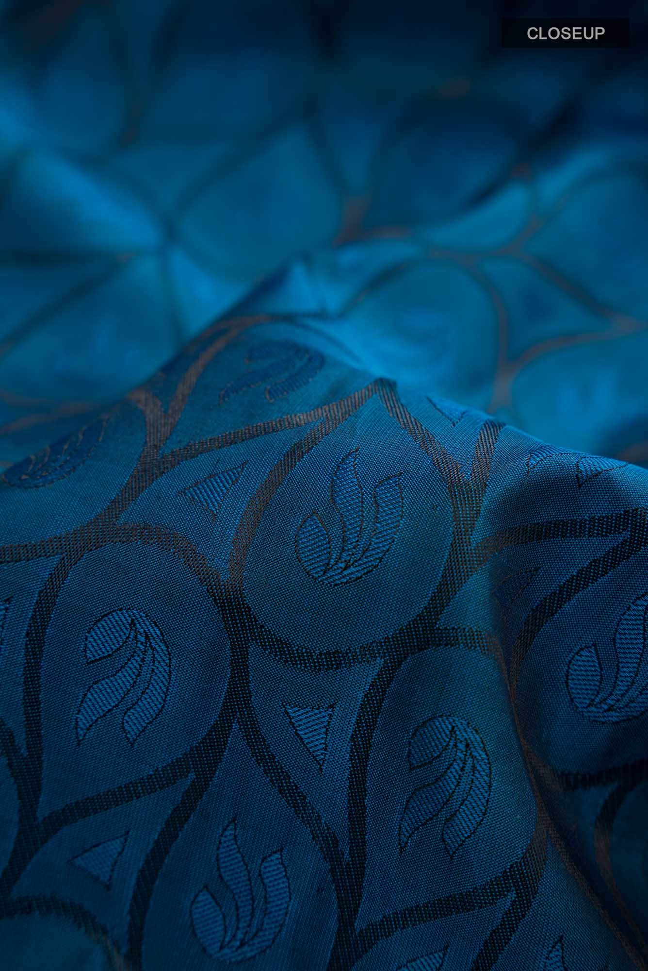 Blue Kanchipuram Silk Saree