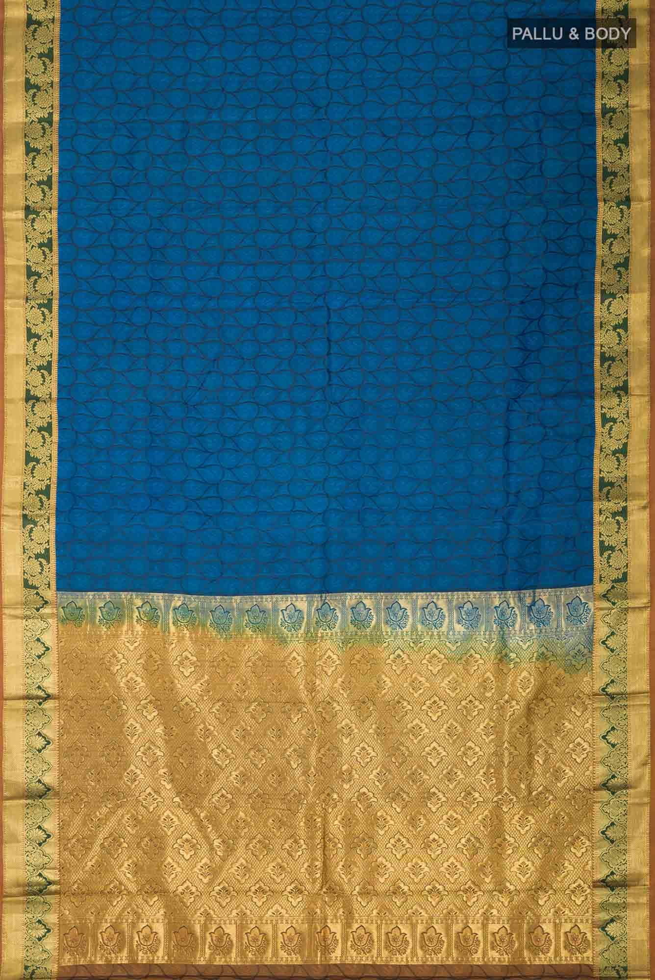 Blue Kanchipuram Silk Saree