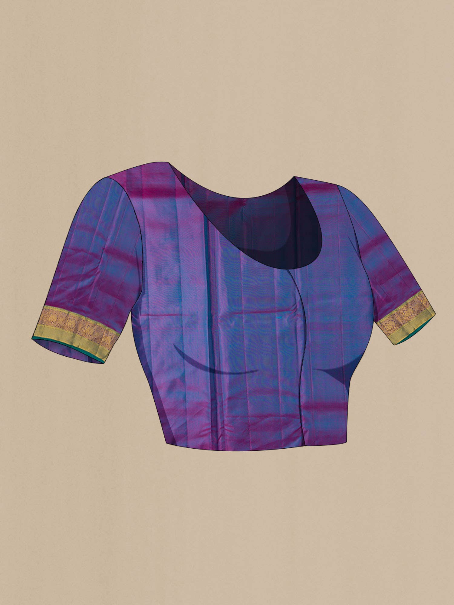Blue Kanchipuram Silk Saree