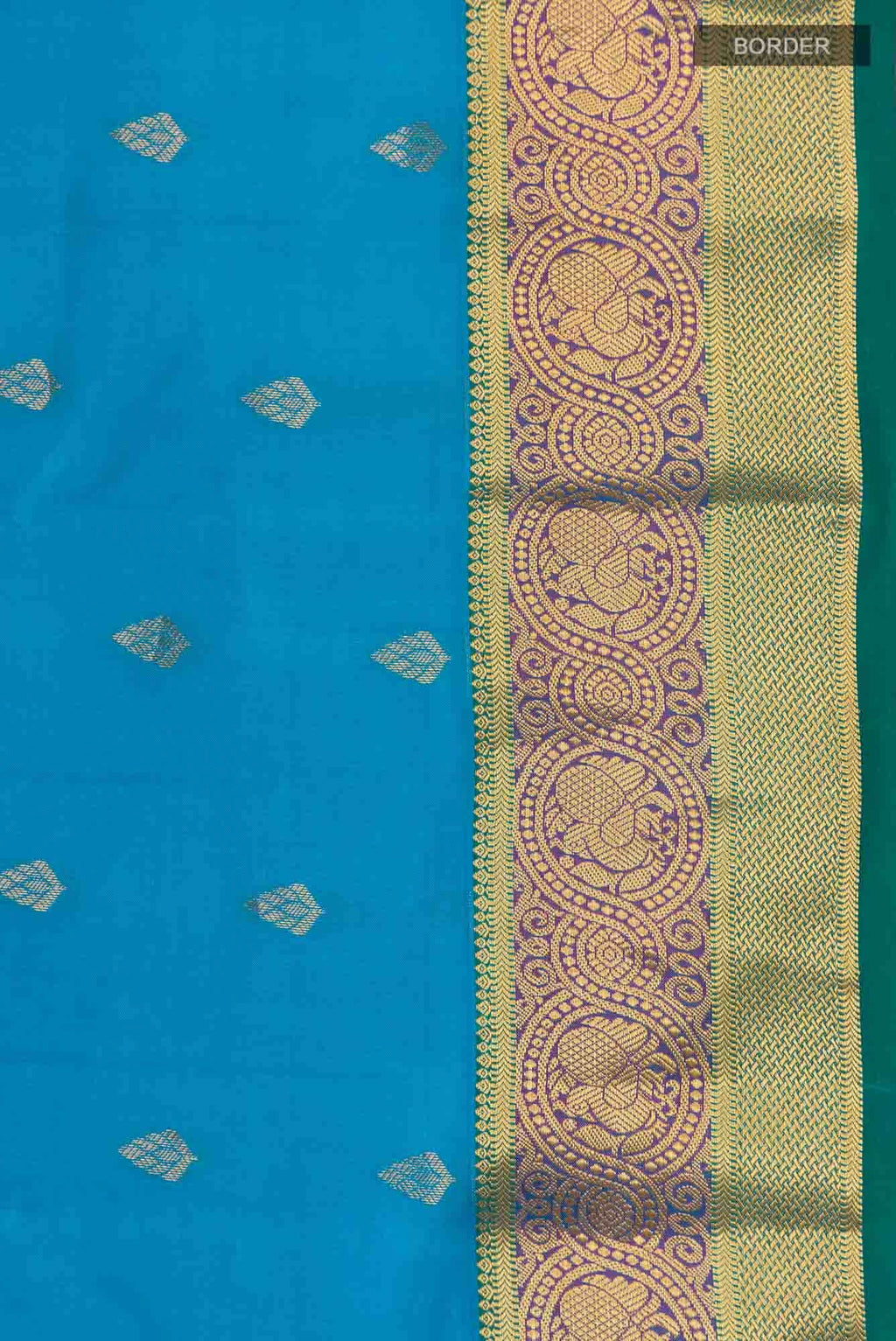 Blue Kanchipuram Silk Saree