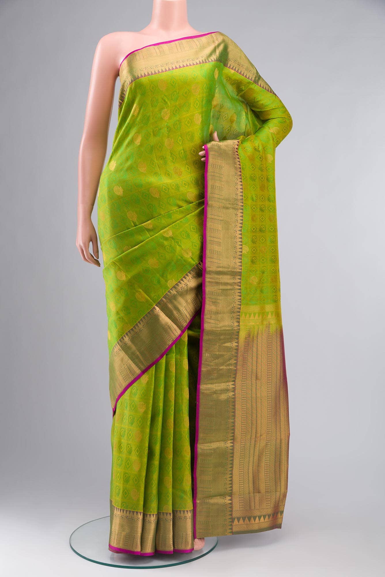 Green Kanchipuram Silk Saree