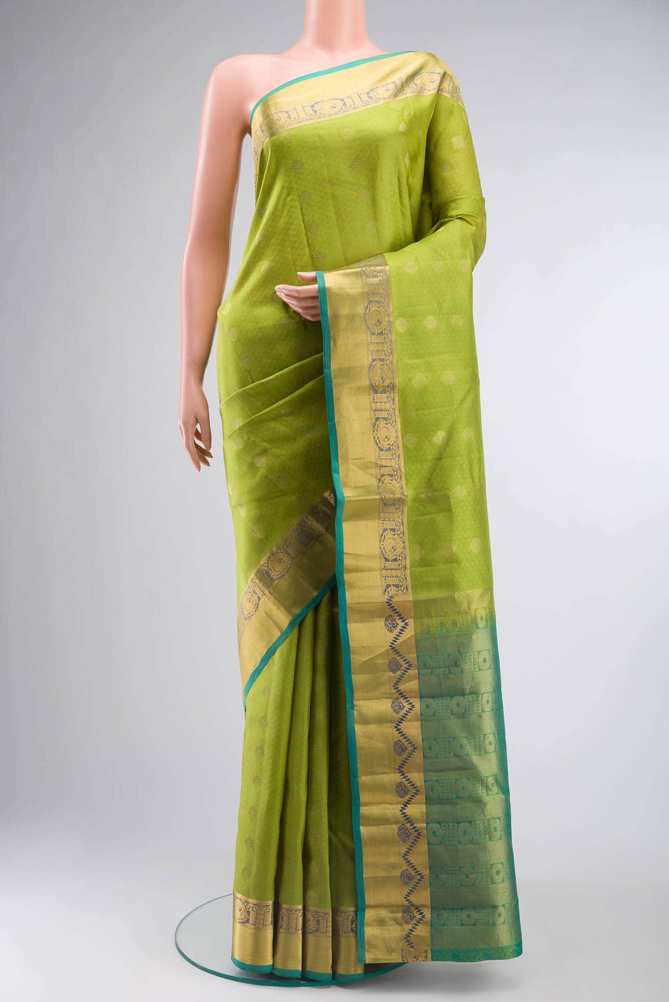 Green Kanchipuram Silk Saree