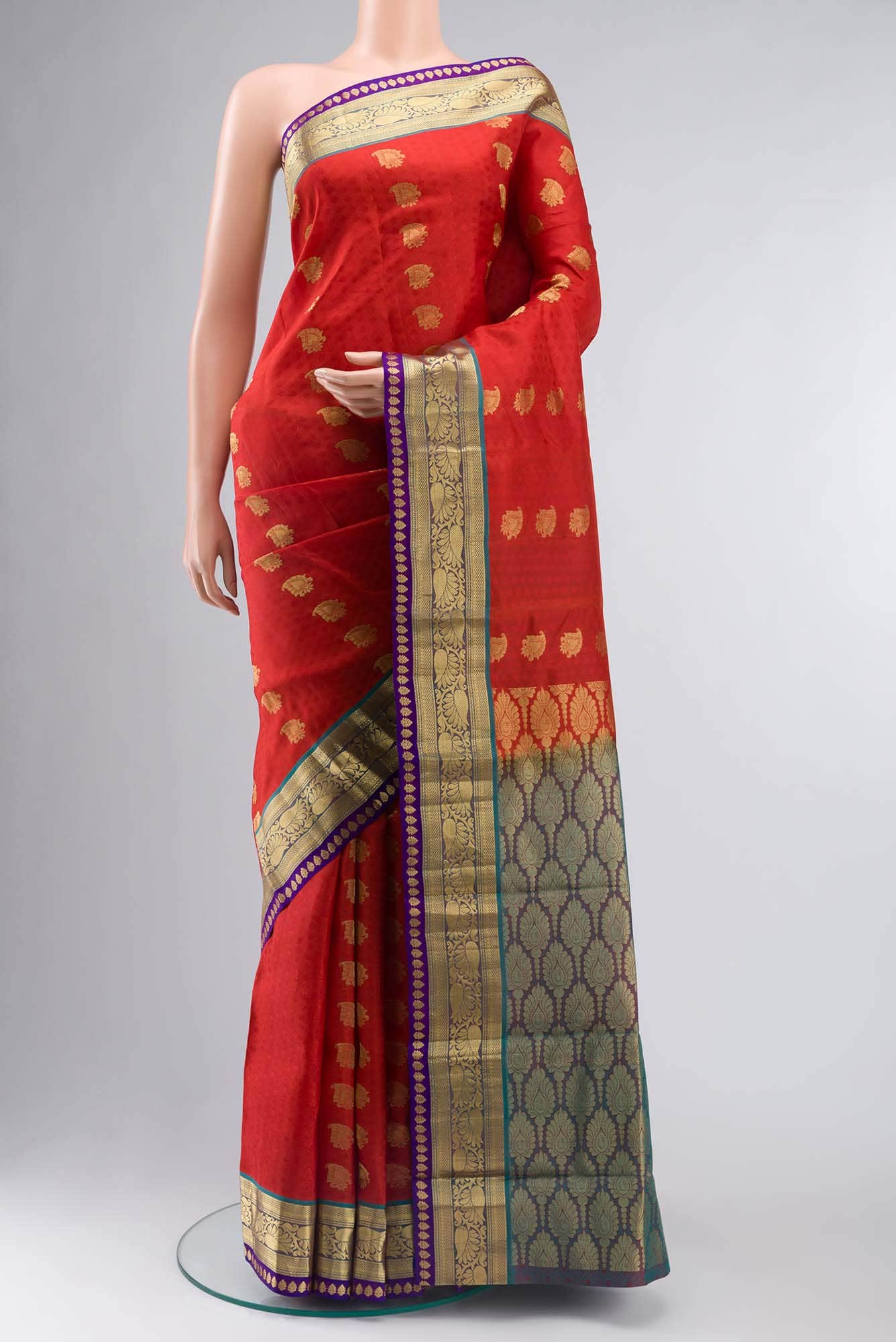 Red Kanchipuram Silk Saree
