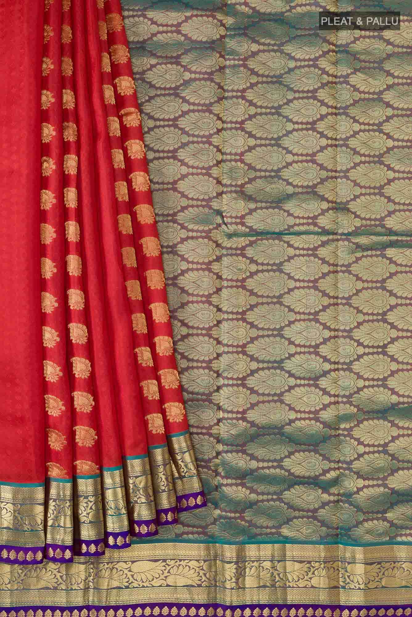 Red Kanchipuram Silk Saree