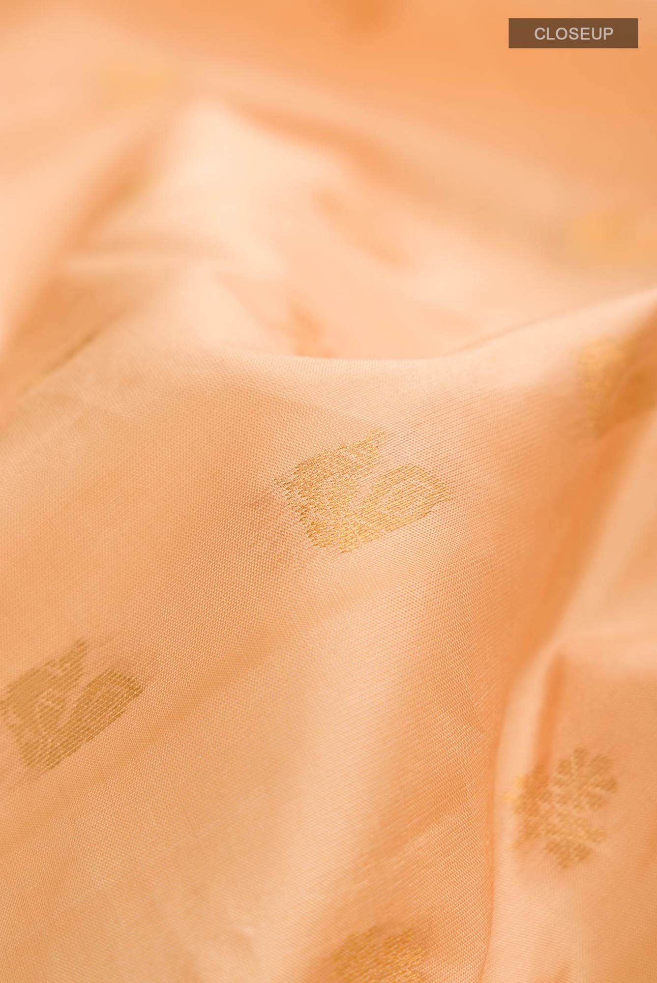 Beige Kanchipuram Silk Saree