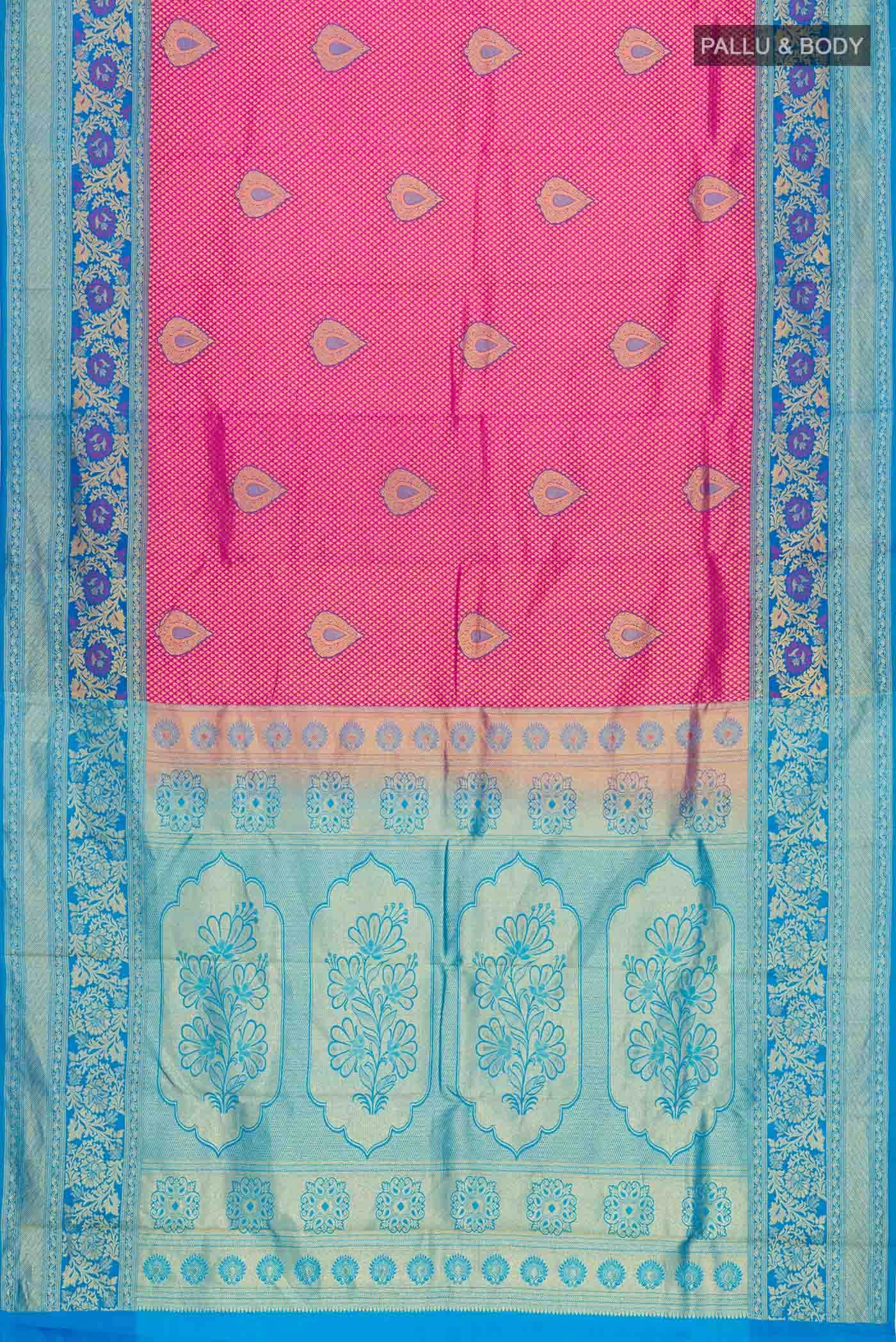 Rani Pink Kanchipuram Silk Saree