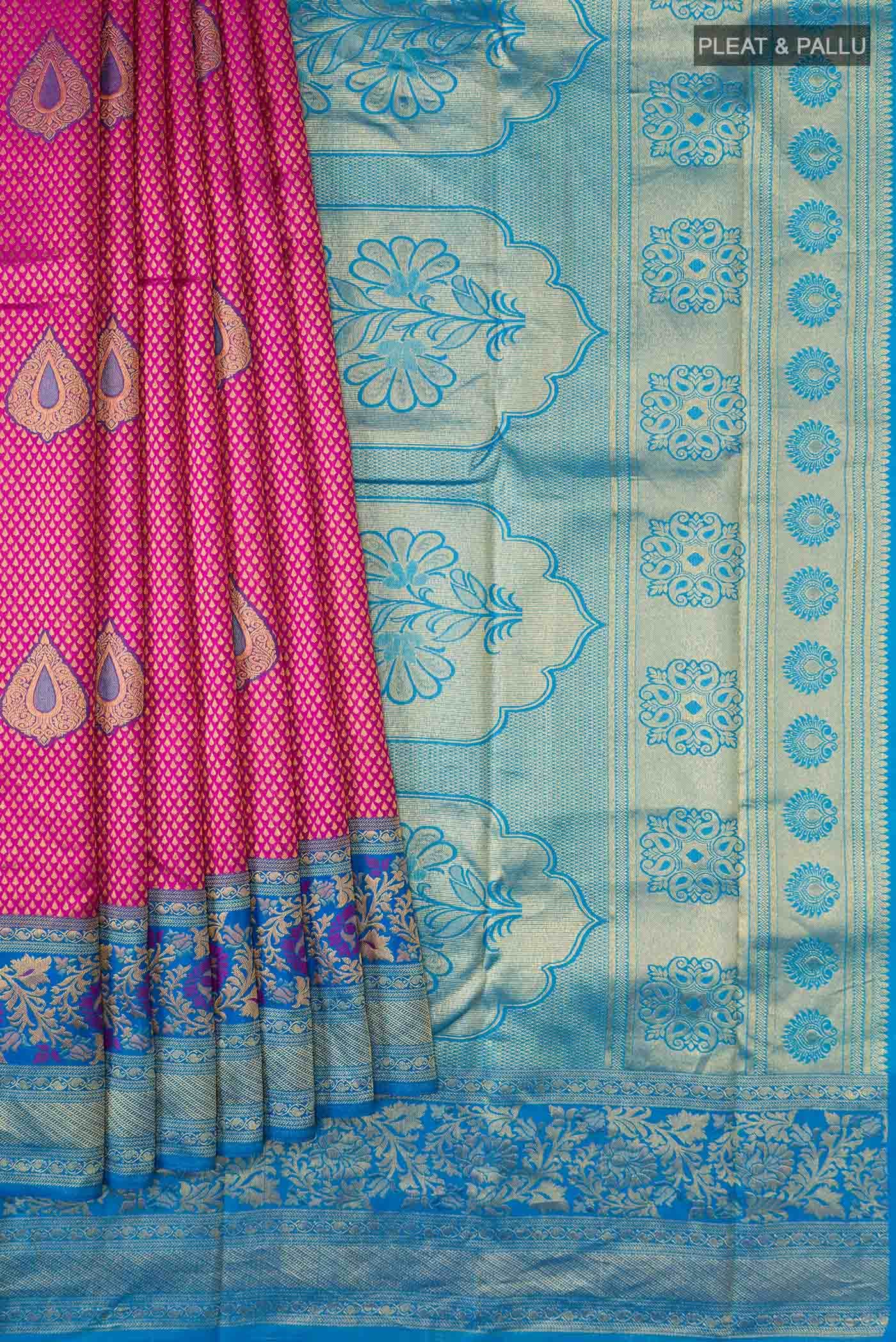Rani Pink Kanchipuram Silk Saree