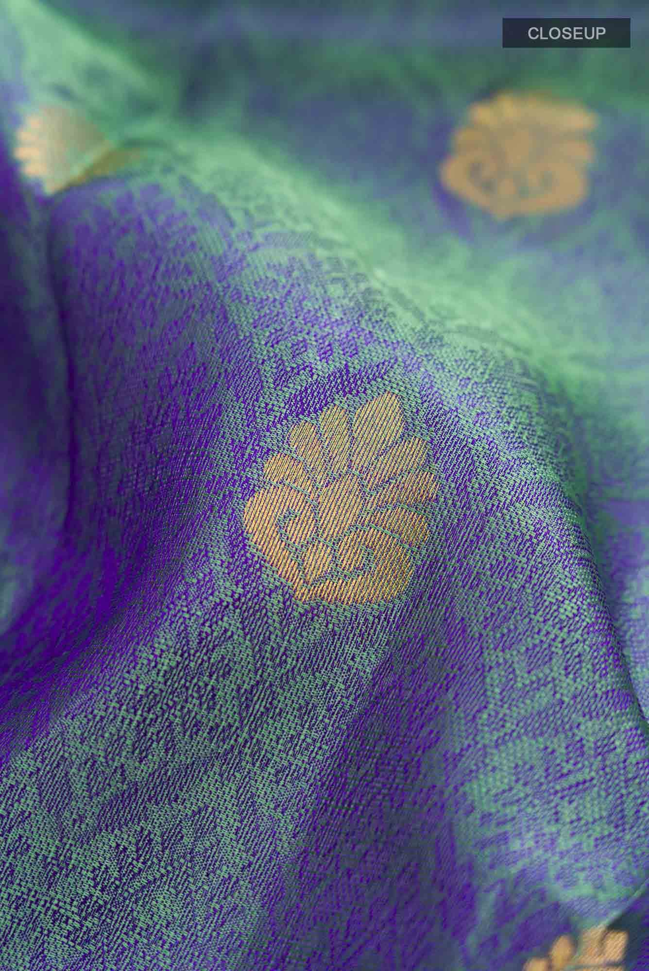 Blue Kanchipuram Silk Saree