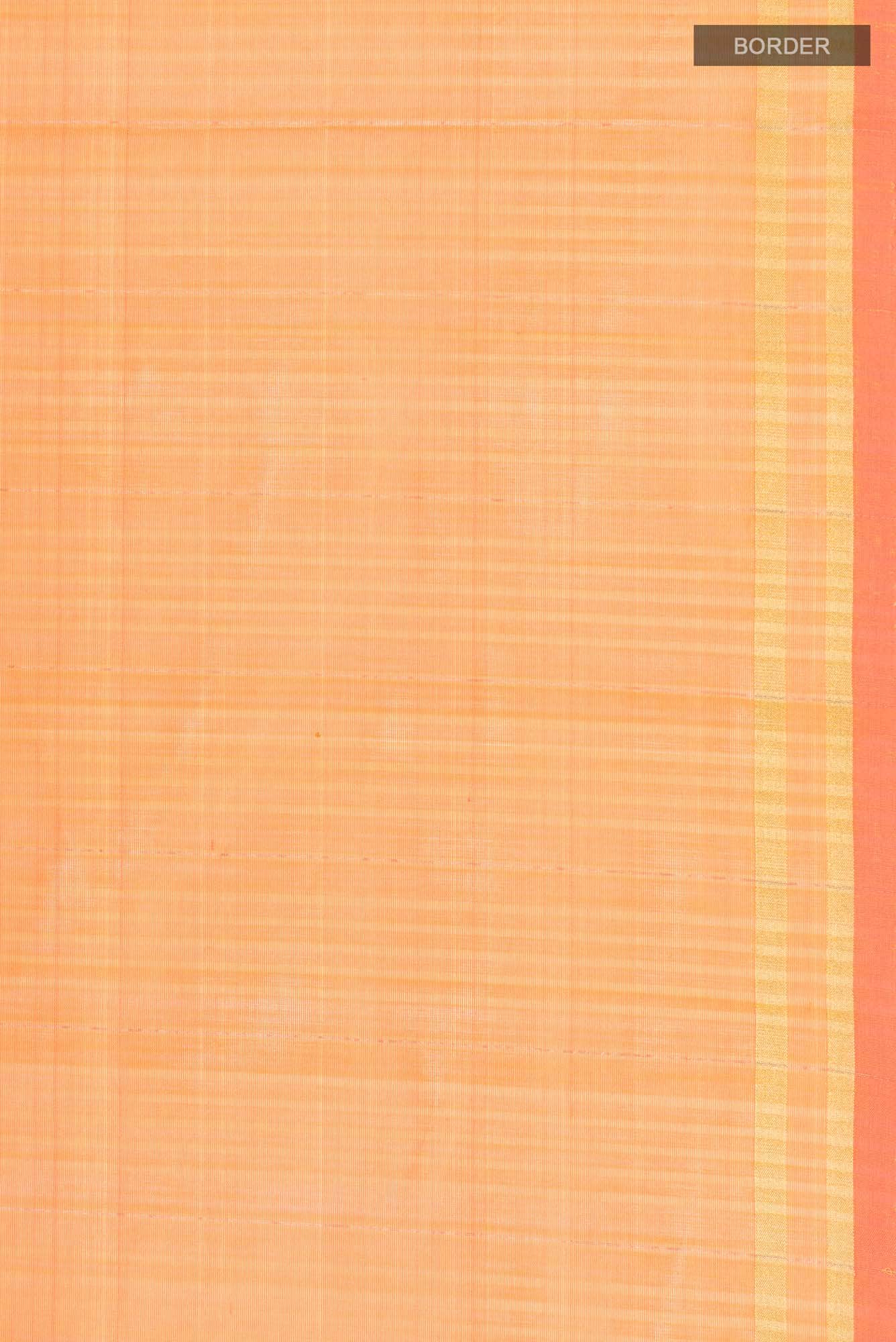 Orange Silk Cotton Saree