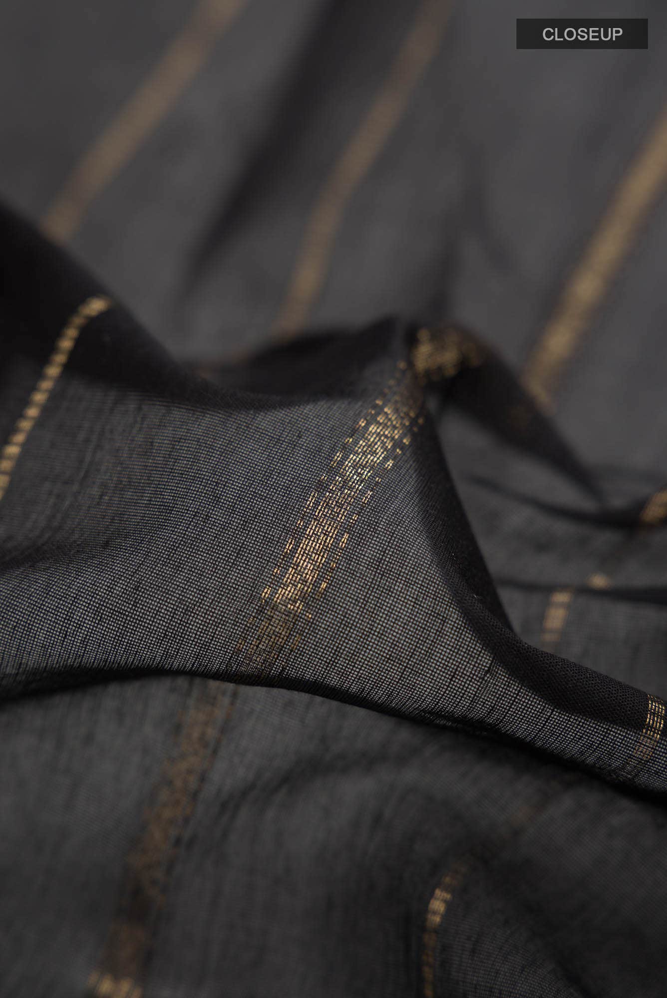 Black Silk Cotton Saree