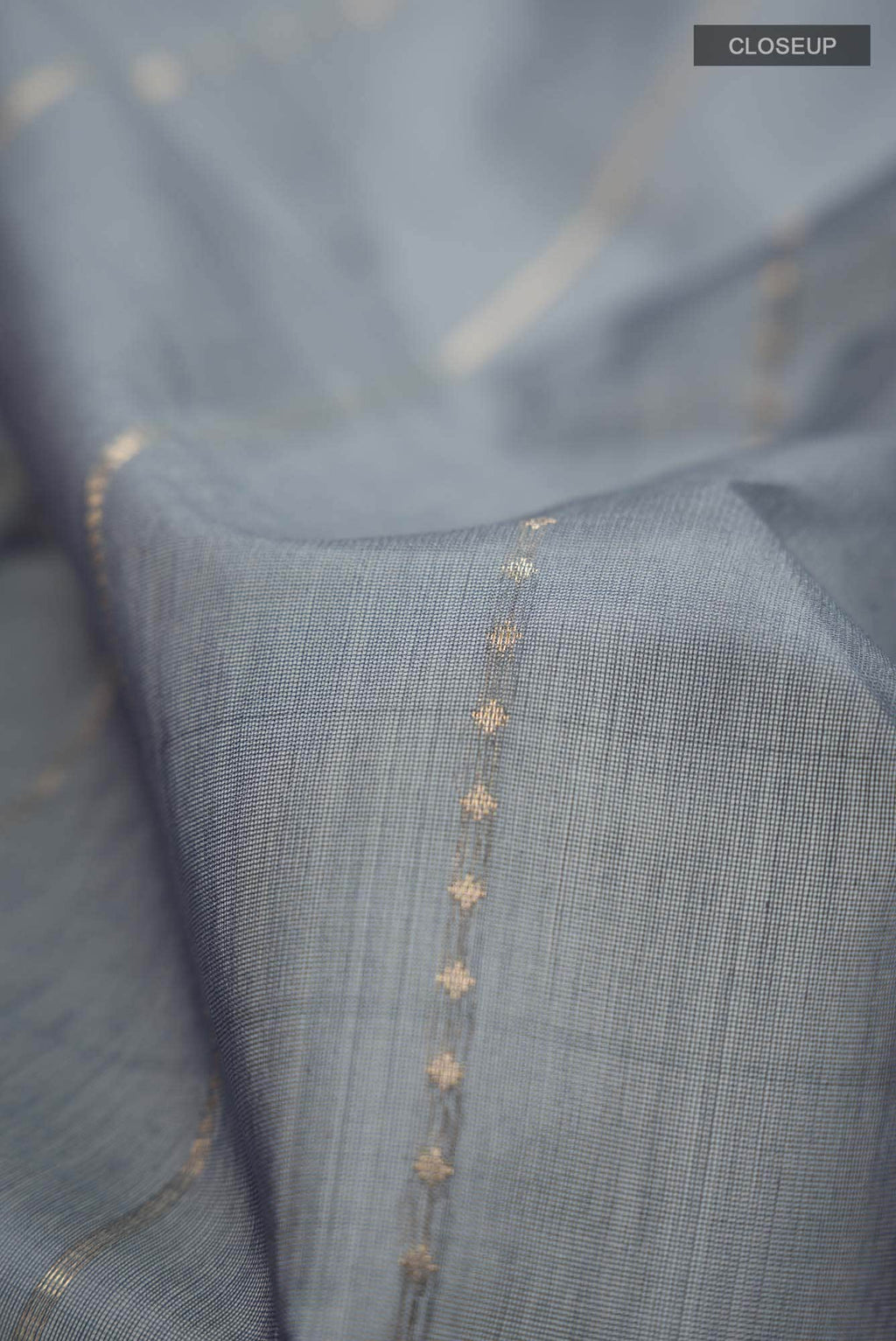 Grey Silk Cotton Saree