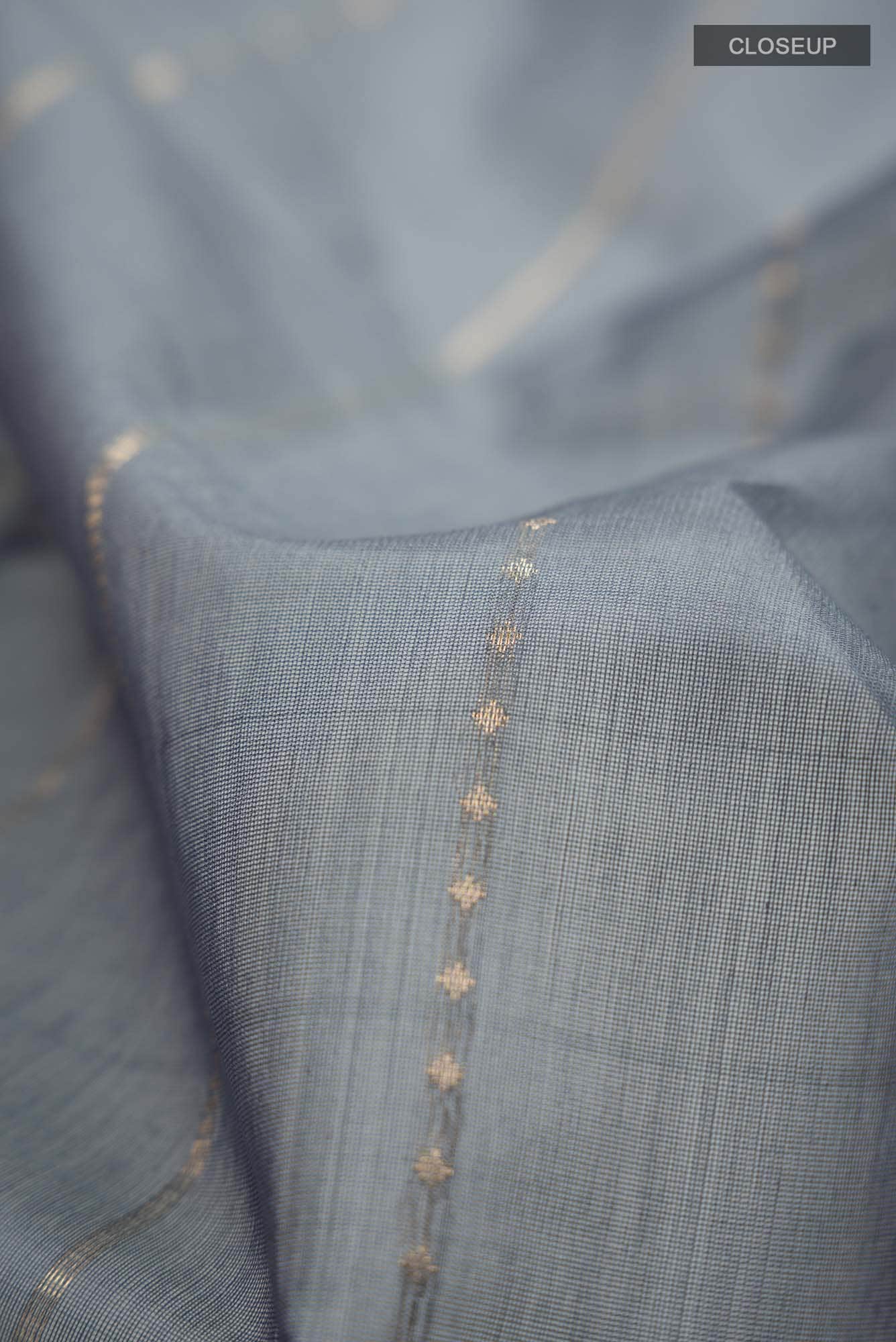 Grey Silk Cotton Saree