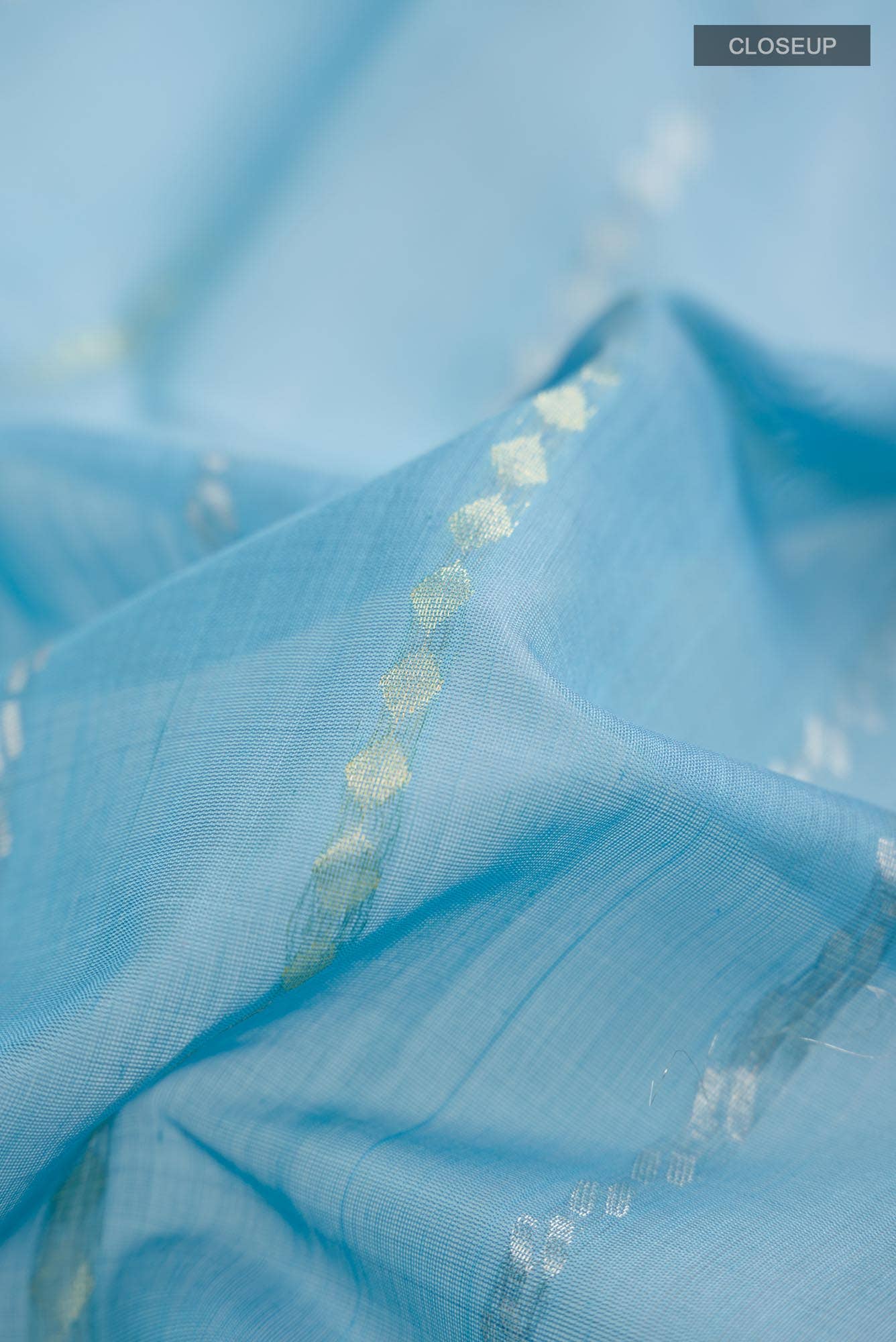 Blue Silk Cotton Saree
