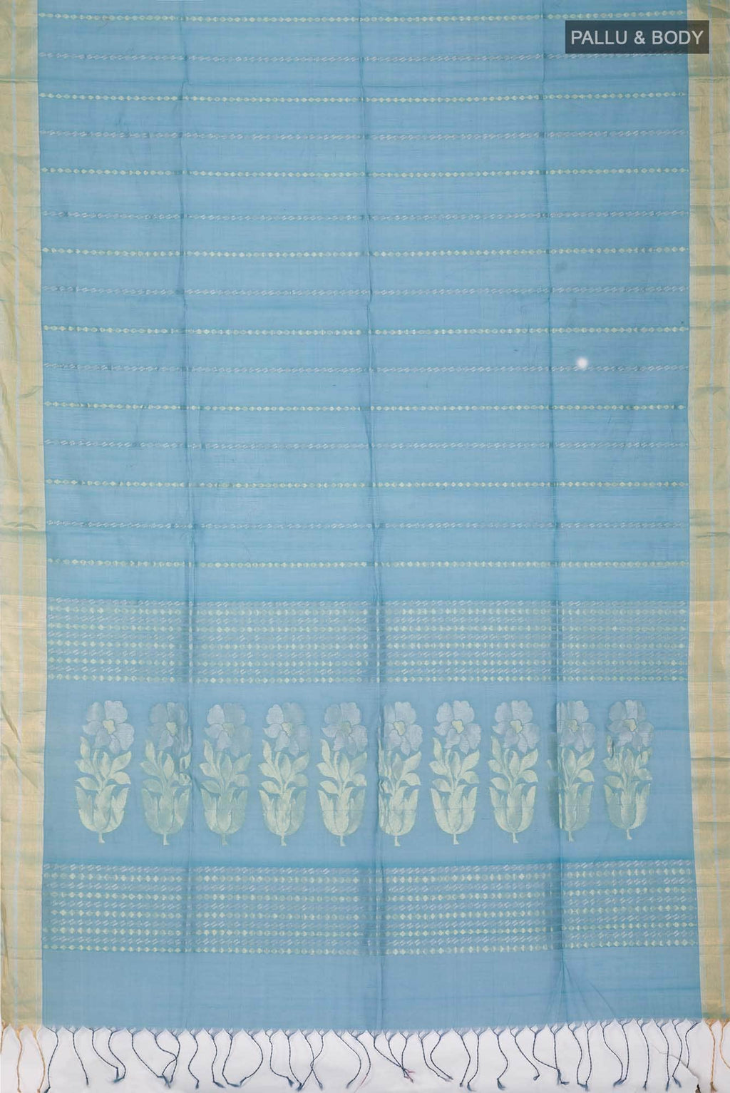 Blue Silk Cotton Saree