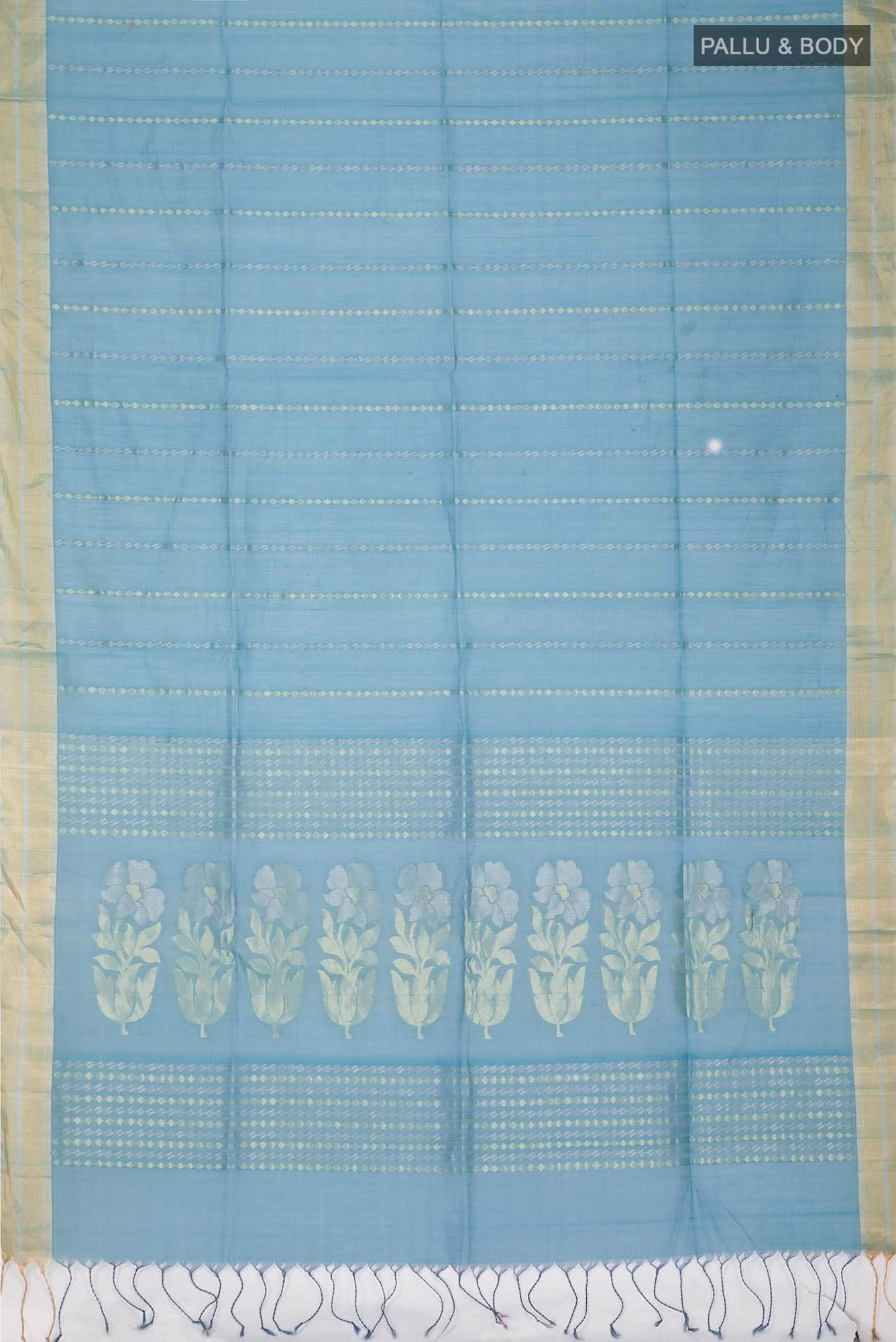 Blue Silk Cotton Saree