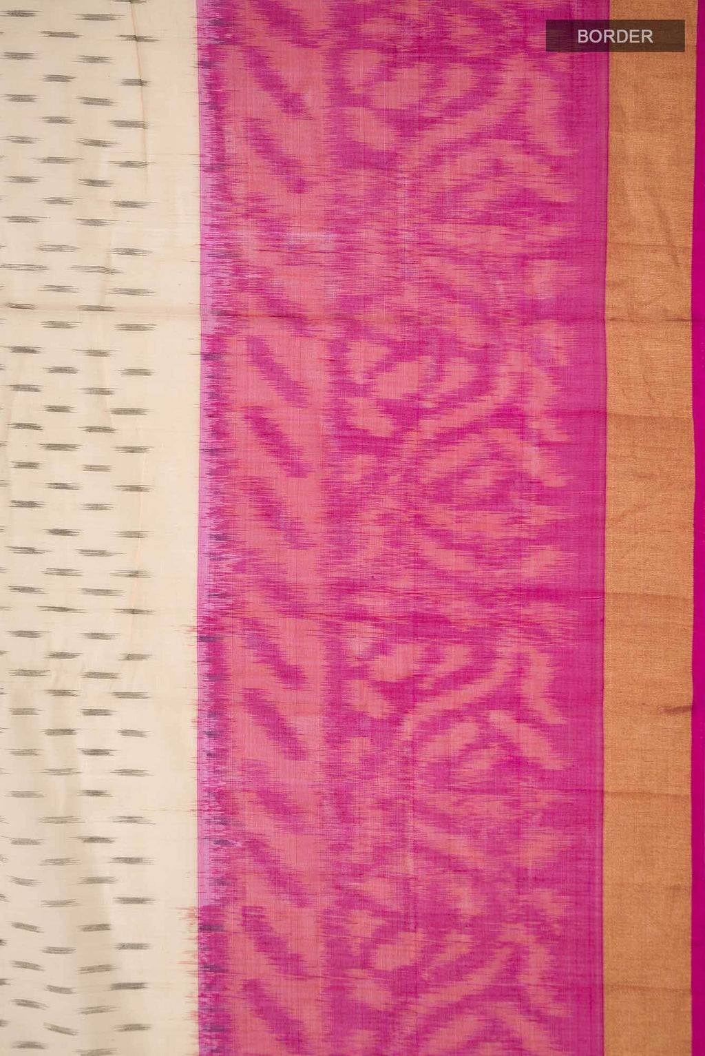 Cream Silk Cotton Saree