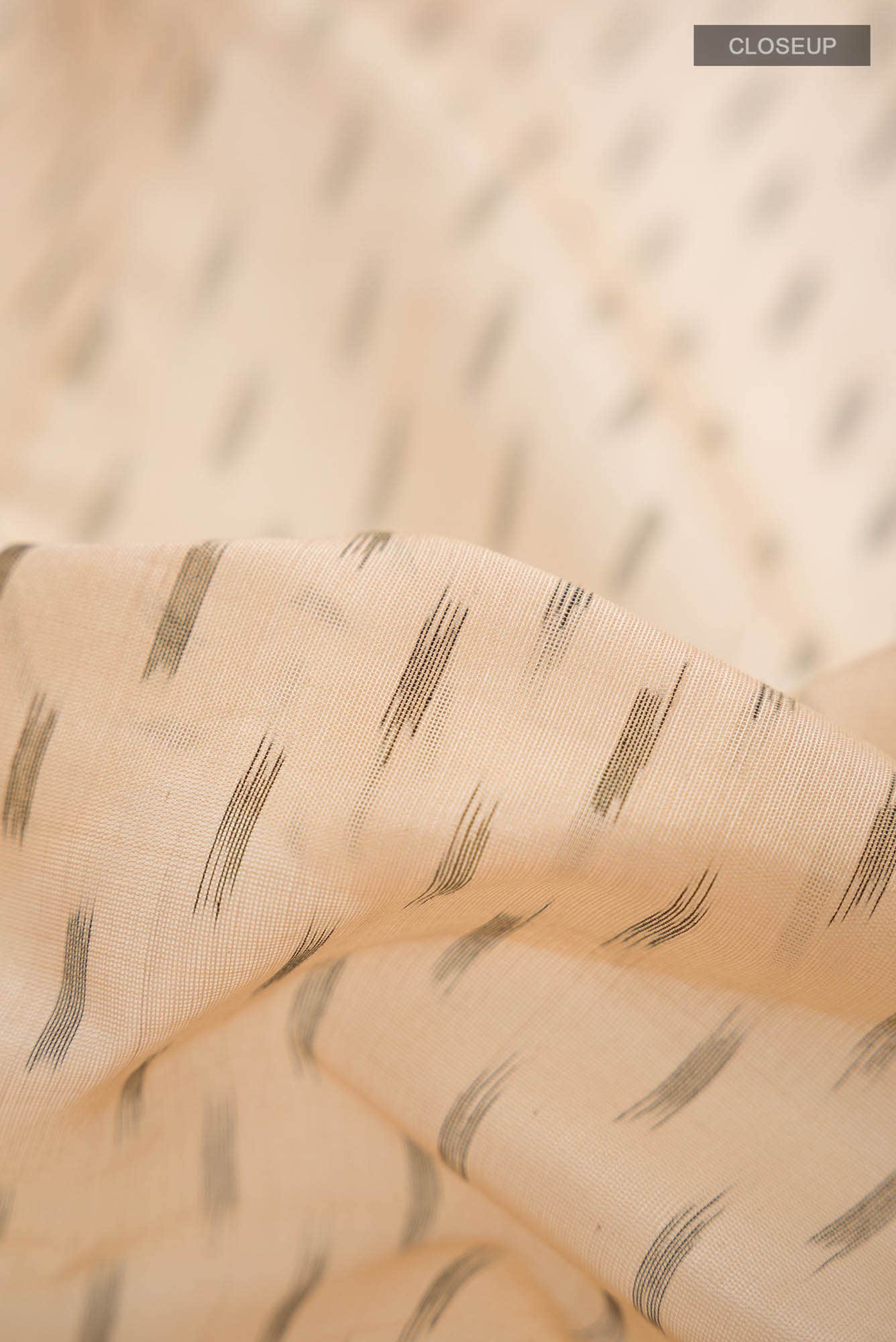 Cream Silk Cotton Saree