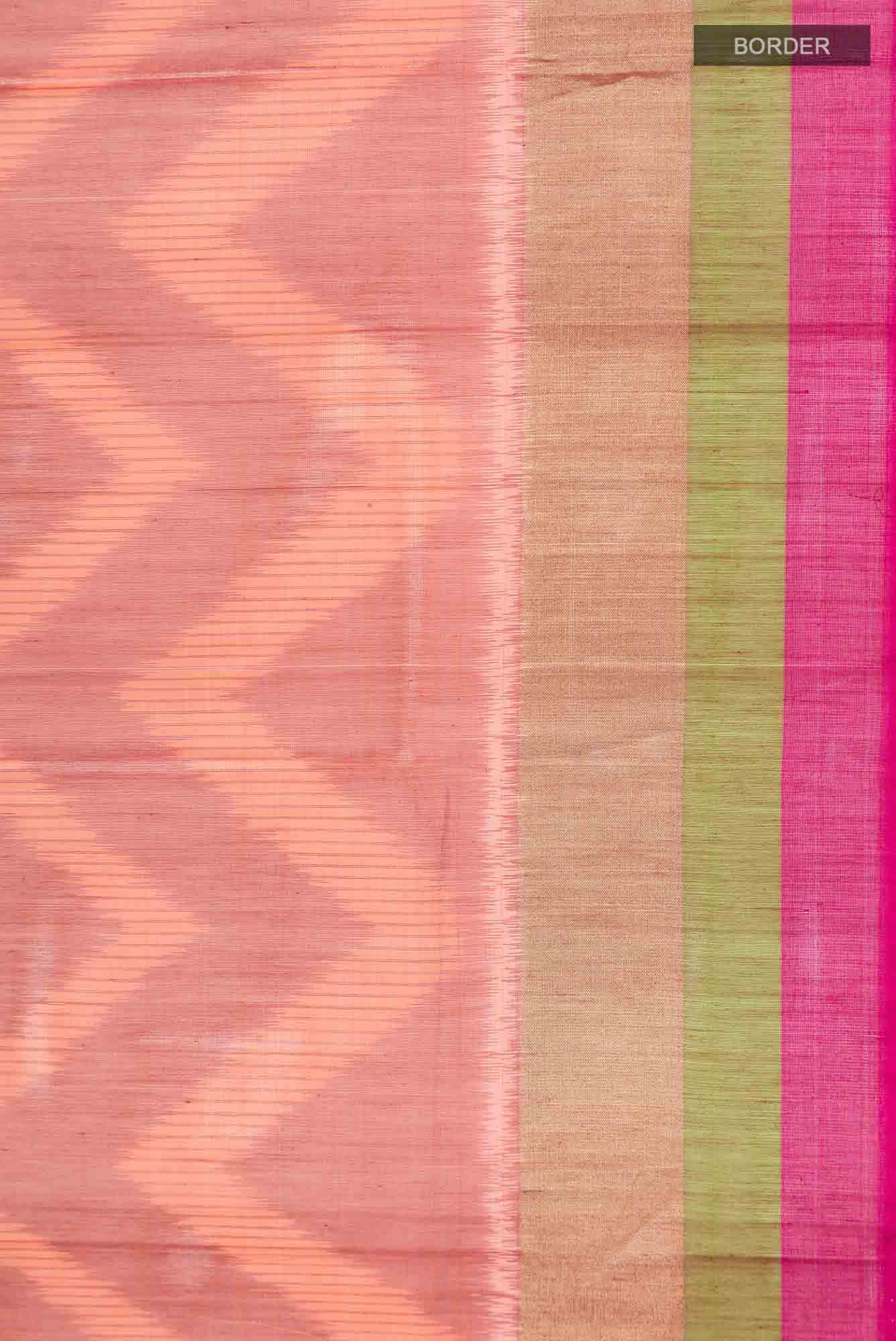 Orange Silk Cotton Saree