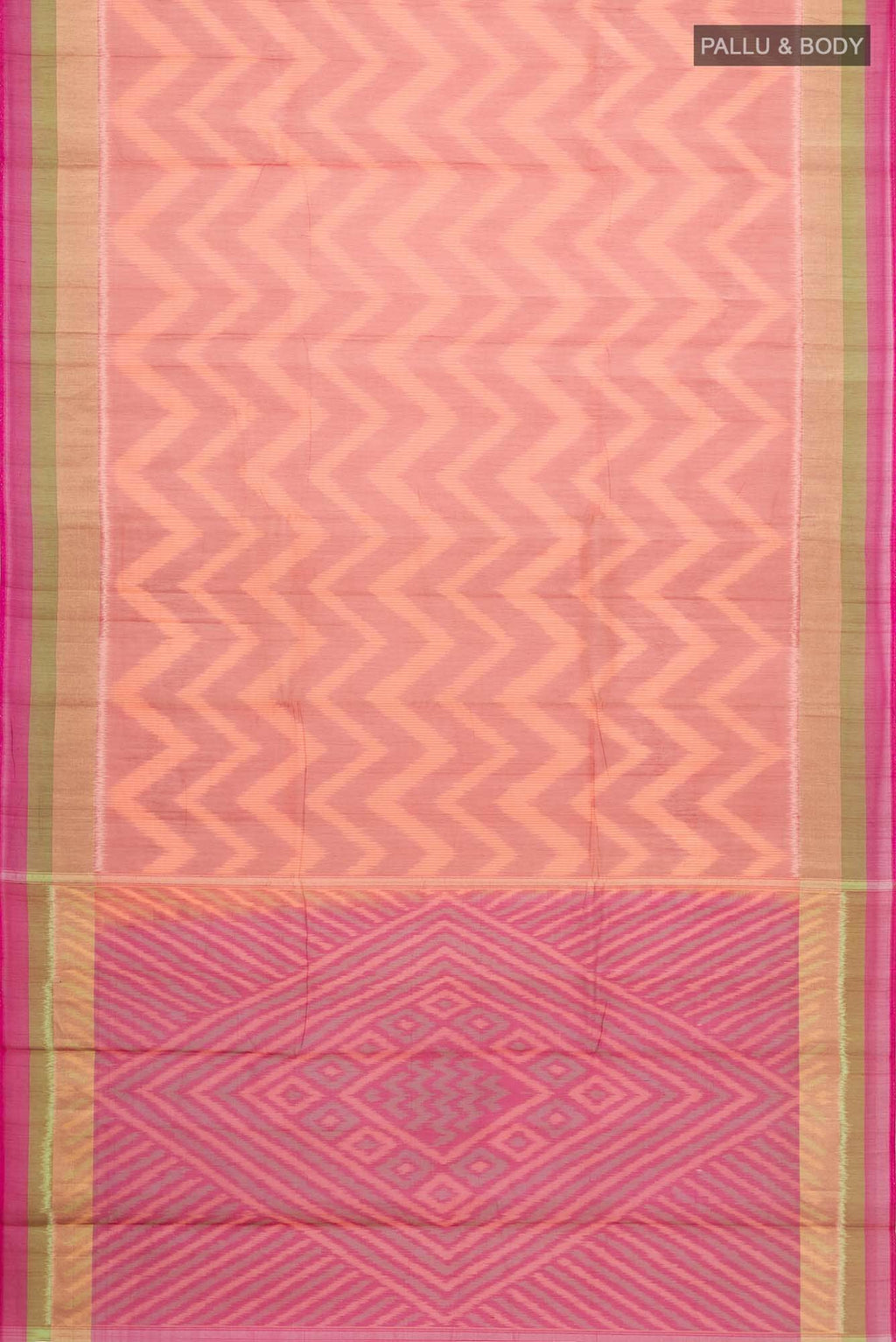 Orange Silk Cotton Saree