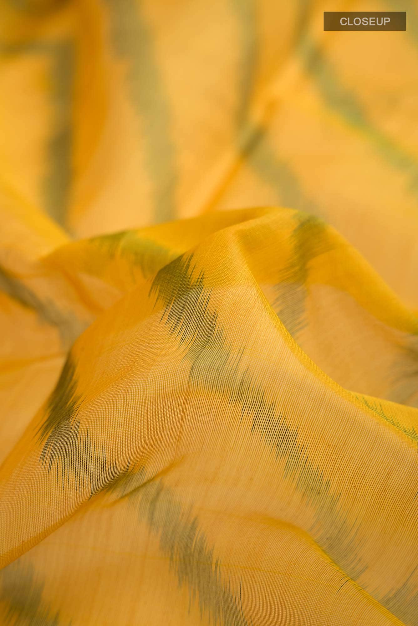 Yellow Silk Cotton Saree